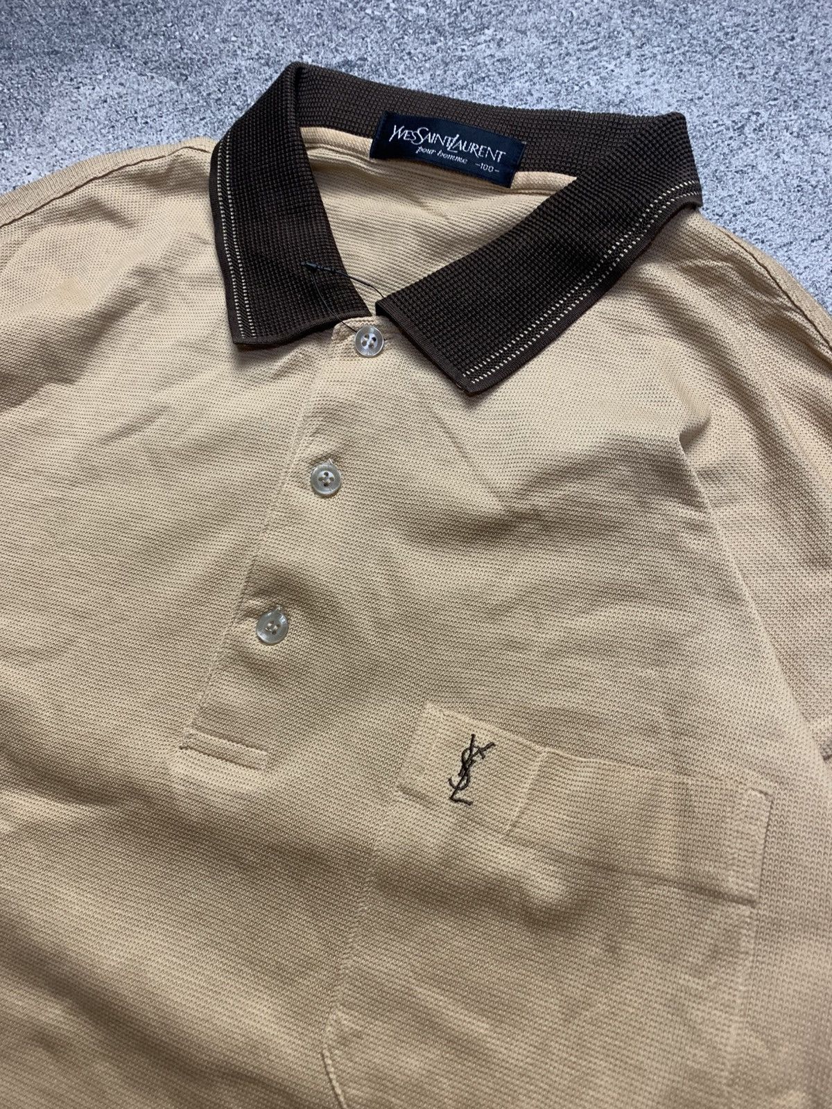 Yves Saint Laurent 🐍 SOLD 🐍Yves Saint Laurent Long Sleeve Polos Size US L / EU 52-54 / 3 - 2 Thumbnail