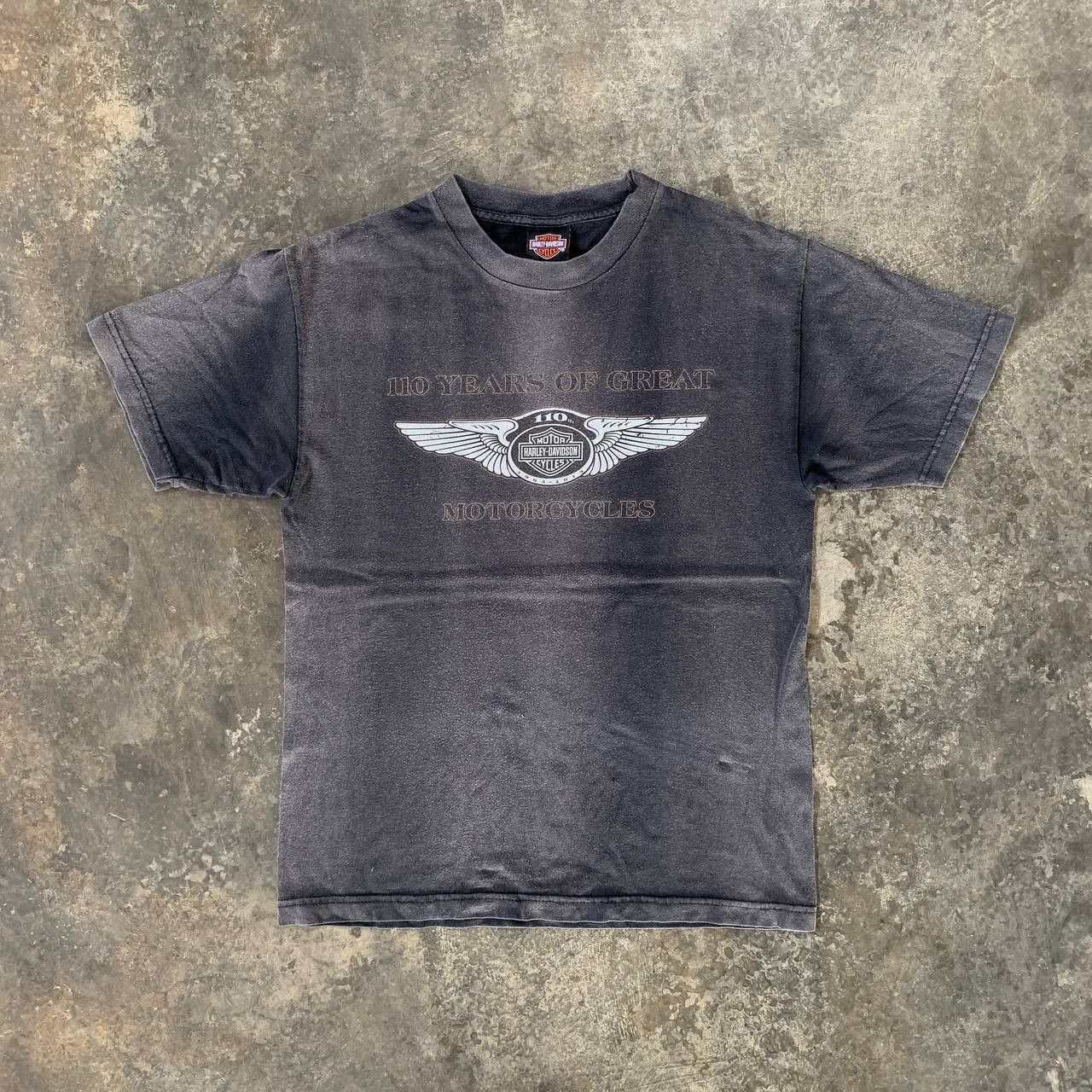 Harley Davidson Crazy Faded HARLEY DAVIDSON 110 Years Anniversary Tshirt Size US M / EU 48-50 / 2 - 1 Thumbnail