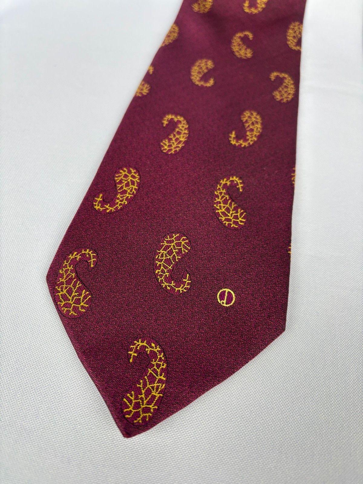 Alfred Dunhill Vintage Dunhill Paisley Silk Tie Made in UK Size ONE SIZE - 1 Thumbnail