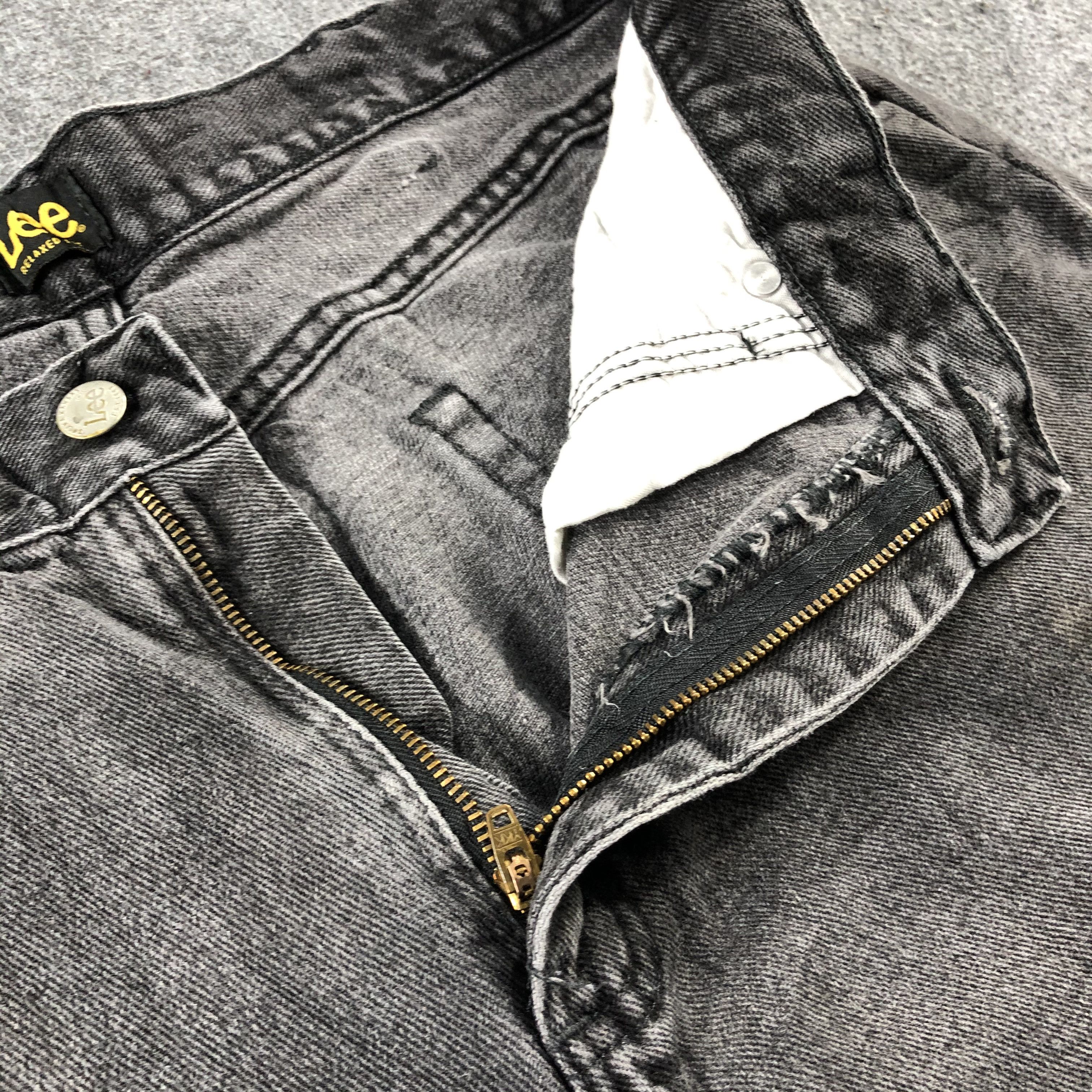 Lee Vintage Faded Black Lee Jeans-J2499 Size US 36 / EU 52 - 8 Thumbnail