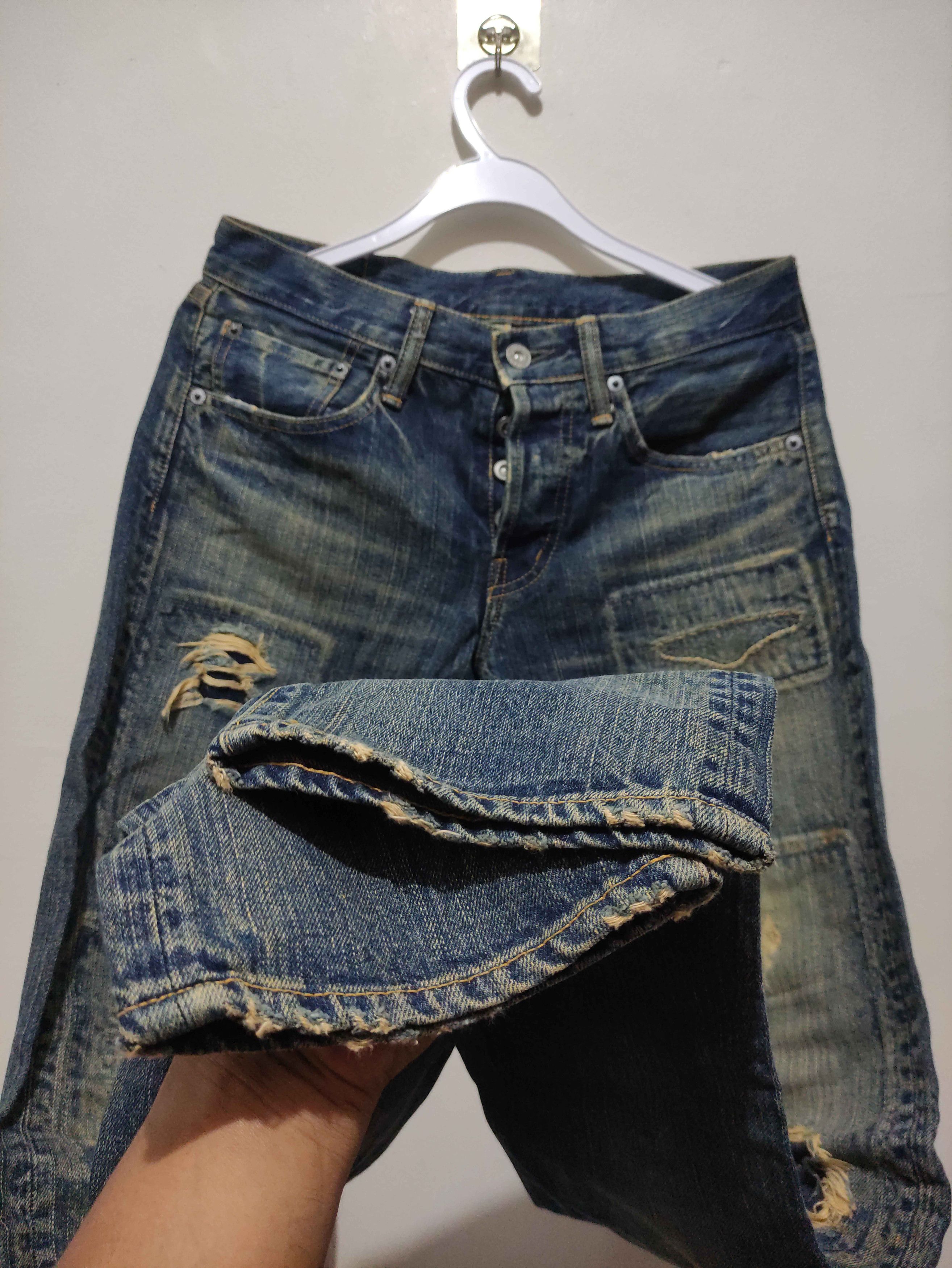 Spellbound Japanese Archive SPELLBOUND distressed grunge denim Size US 29 - 4 Thumbnail