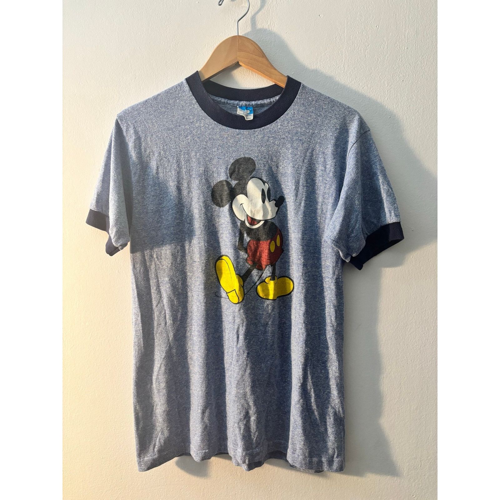 Disney Vintage 1980s Official Walt Disney Mickey Mouse Ringer Tee Size US L / EU 52-54 / 3 - 10 Thumbnail