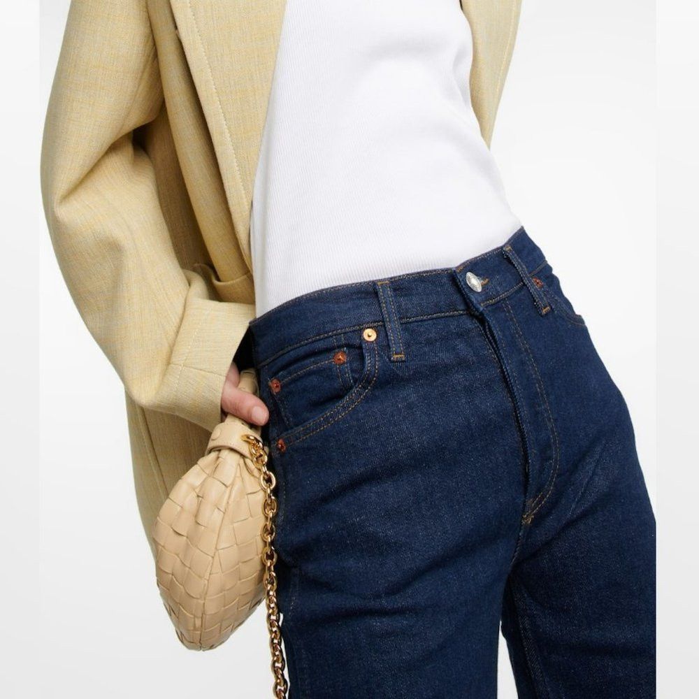RE/DONE NWT New $307 Re/Done 90s High-Rise Straight RIGID LIKE Jean Size 29" - 2 Thumbnail