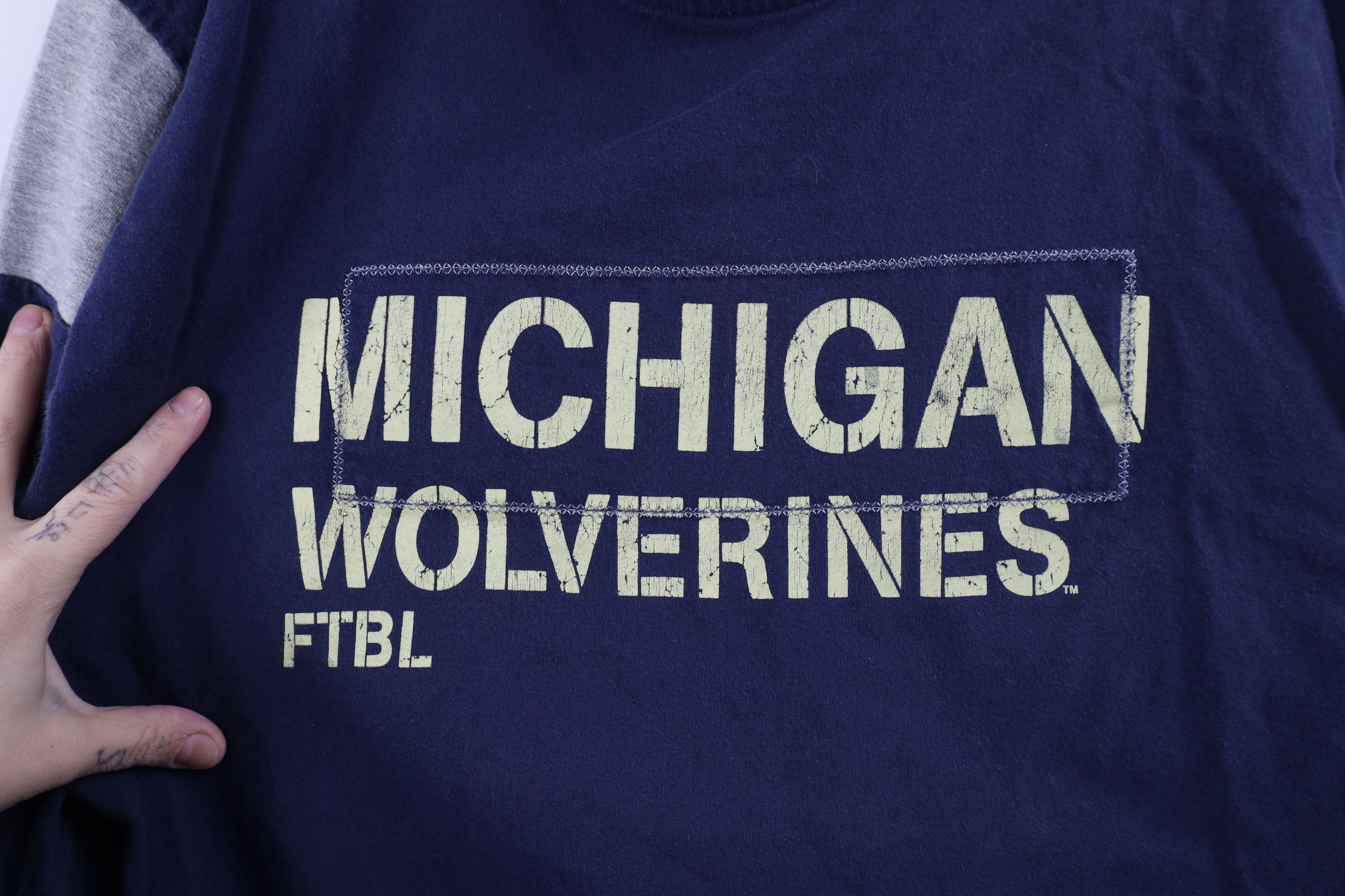 Vintage Vintage ESPN University of Michigan Football Jersey T-Shirt Size US L / EU 52-54 / 3 - 7 Thumbnail
