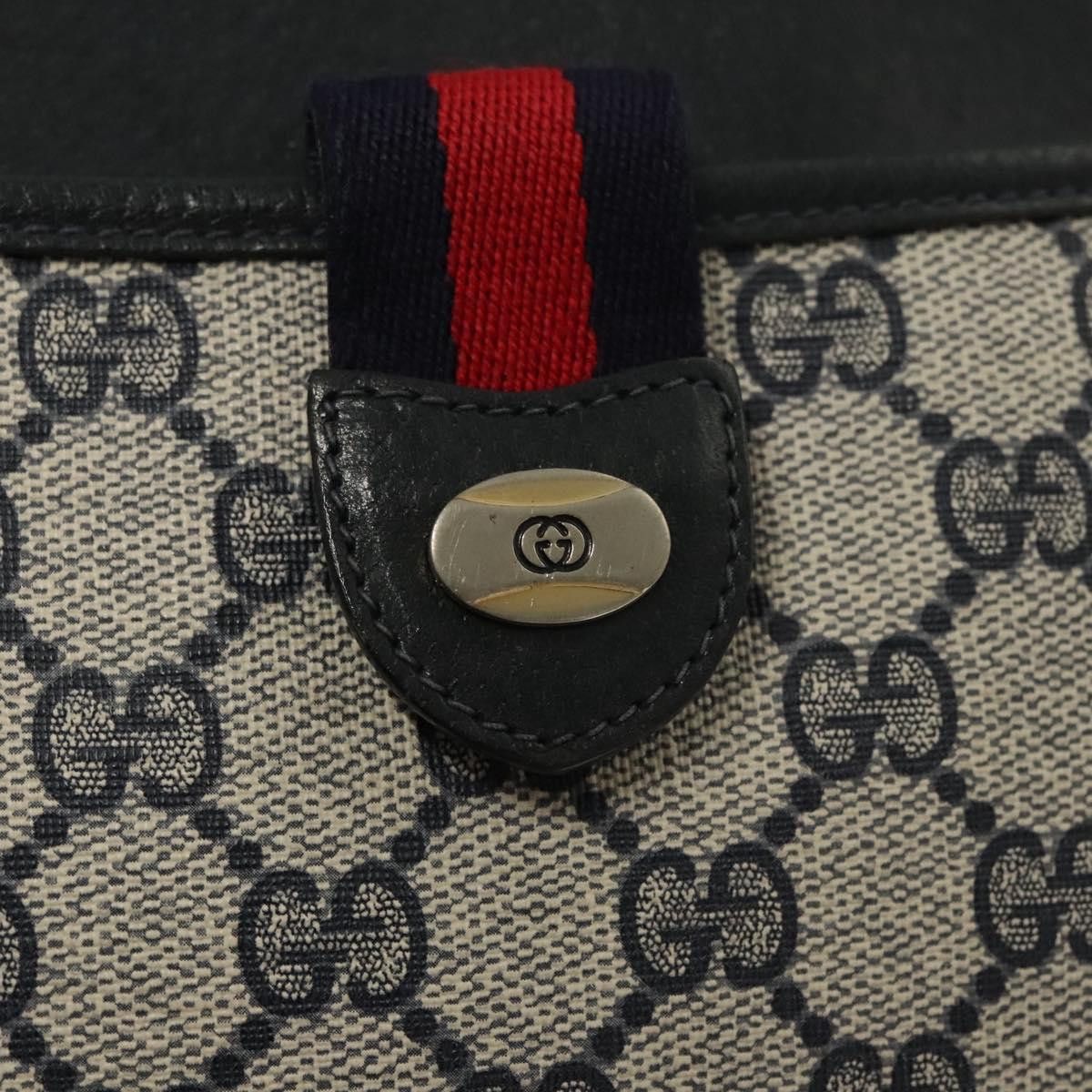 Gucci GUCCI GG Supreme Shoulder Bag Pvc Navy Gold 39 02 026 Size ONE SIZE - 15 Thumbnail