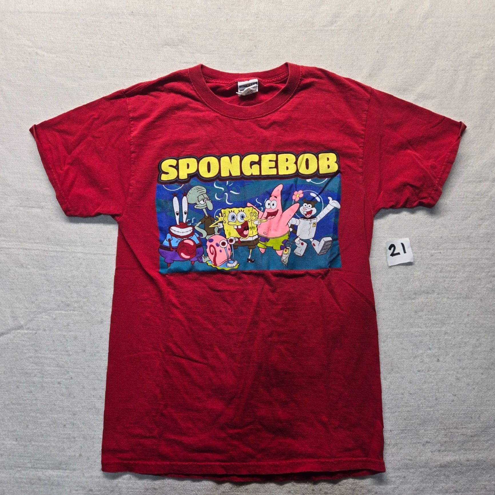 Vintage VINTAGE SpongeBob SquarePants Red T-Shirt Short Sleeve Adult Small Men’s Graphic Tee 2010s Size US S / EU 44-46 / 1 - 2 Thumbnail