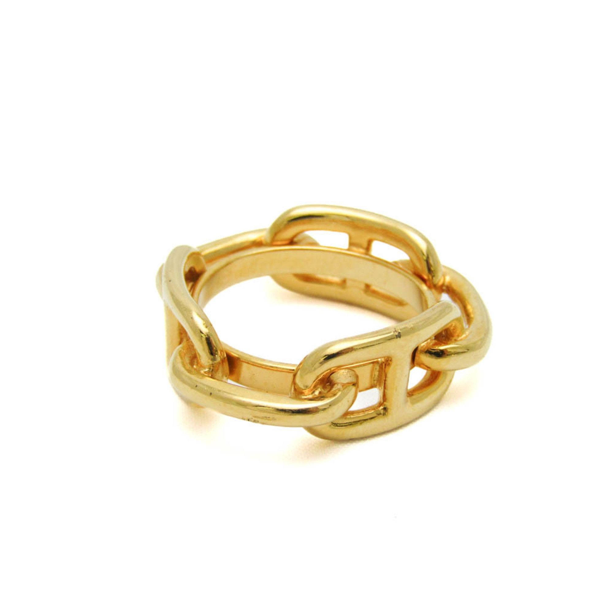 image of Hermes Metal Scarf Ring Gold Lugate Shane Dunkle, Women's