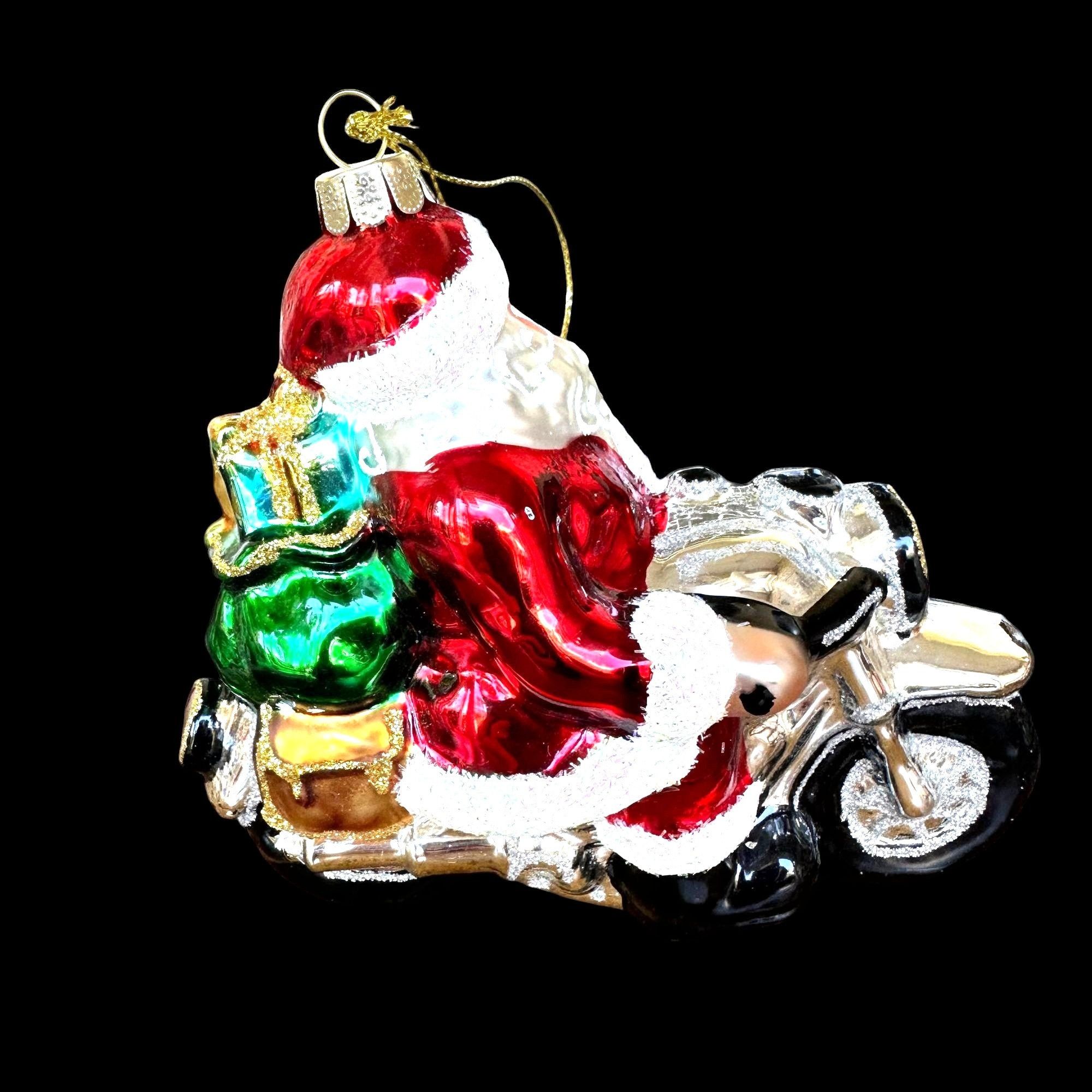 Other Santa Claus Motorcycle Christmas Ornament New Sleigh Toys No Size ONE SIZE - 5 Thumbnail