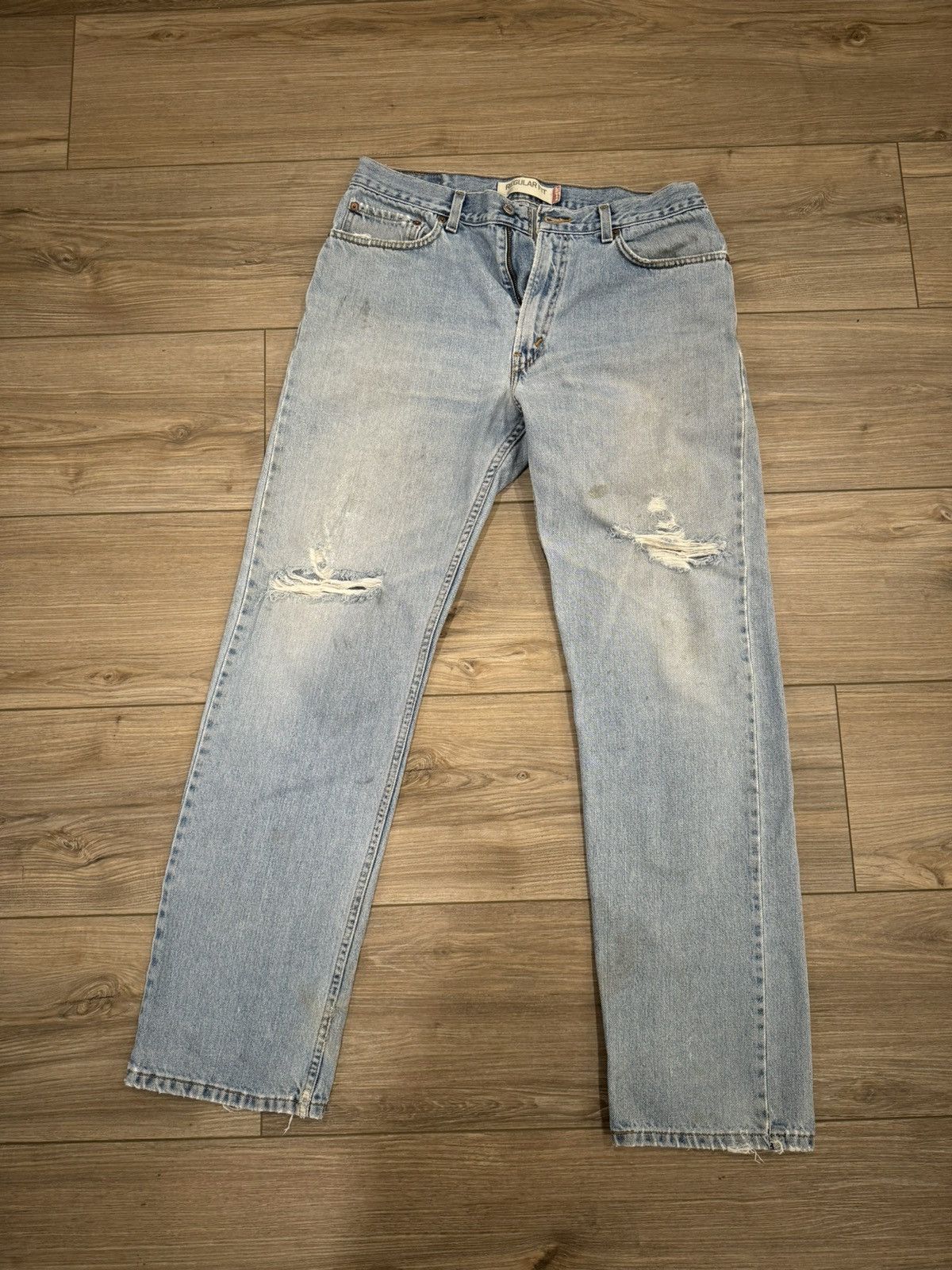 Levi's × Vintage Vintage distressed Levi 505 jeans Size US 34 / EU 50 - 1 Thumbnail