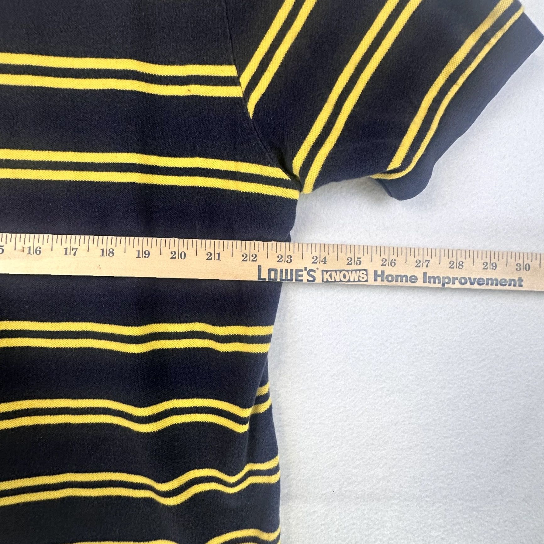 Polo Ralph Lauren Polo Ralph Lauren Shirt Mens 2XL Blue Yellow Striped Polo Short Sleeve Classic Size US XXL / EU 58 / 5 - 6 Thumbnail