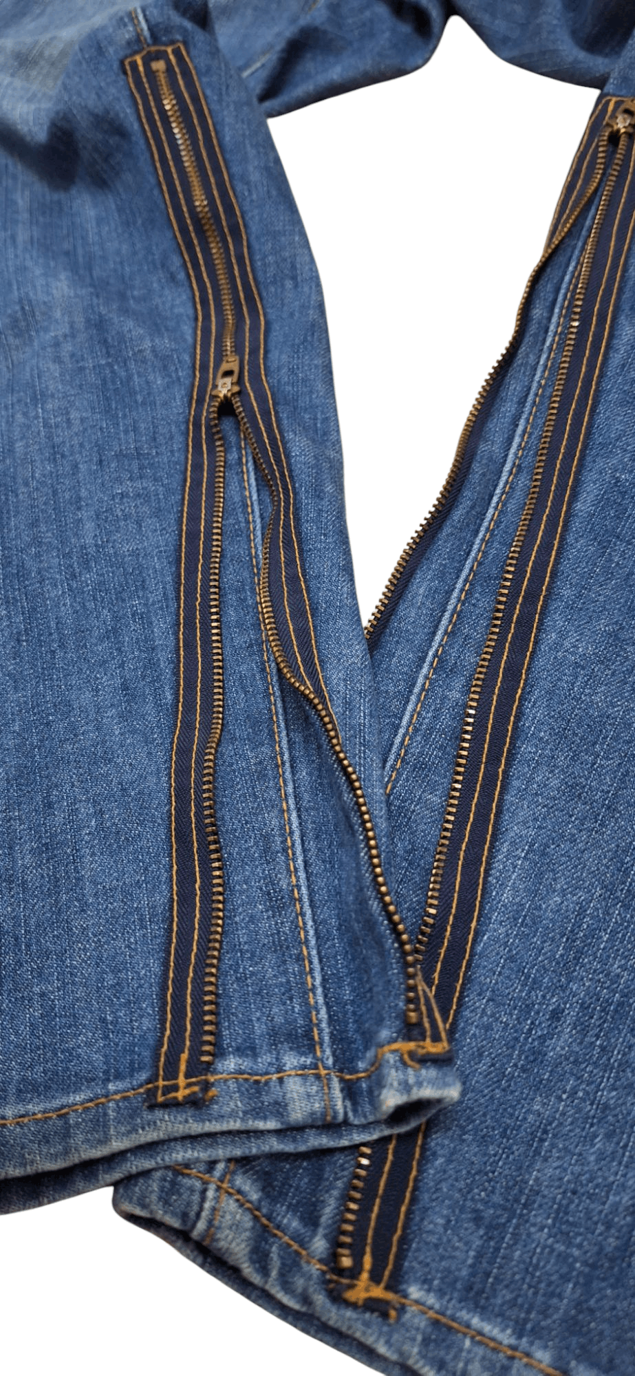 Final Home × Frapbois Rare Frapbois High Rise Leg Zipper Denim Size US 32 / EU 48 - 7 Thumbnail