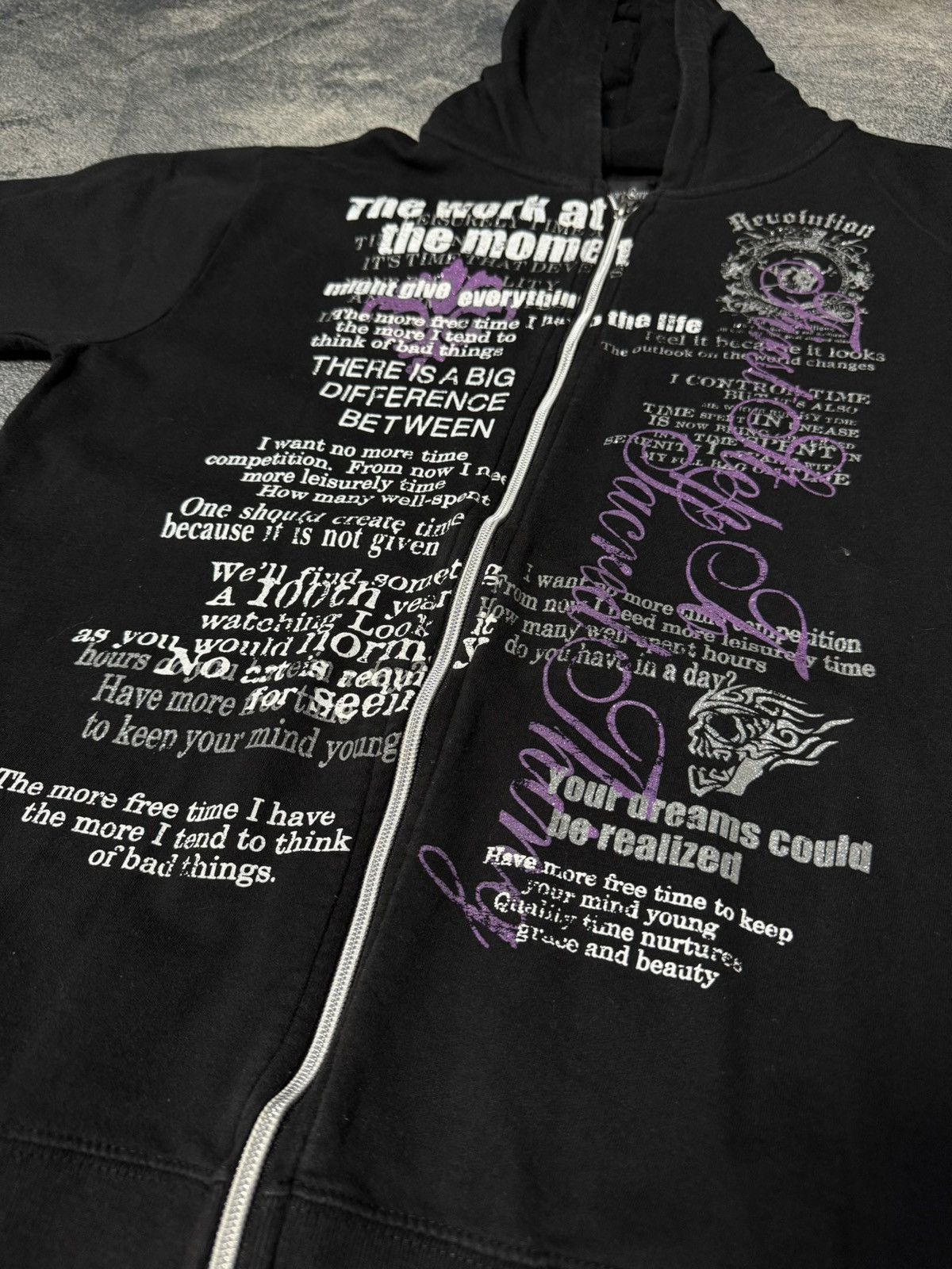 Japanese Brand Y2k Hoodie Beaumont Carr Punk Poem Size US L / EU 52-54 / 3 - 2 Thumbnail
