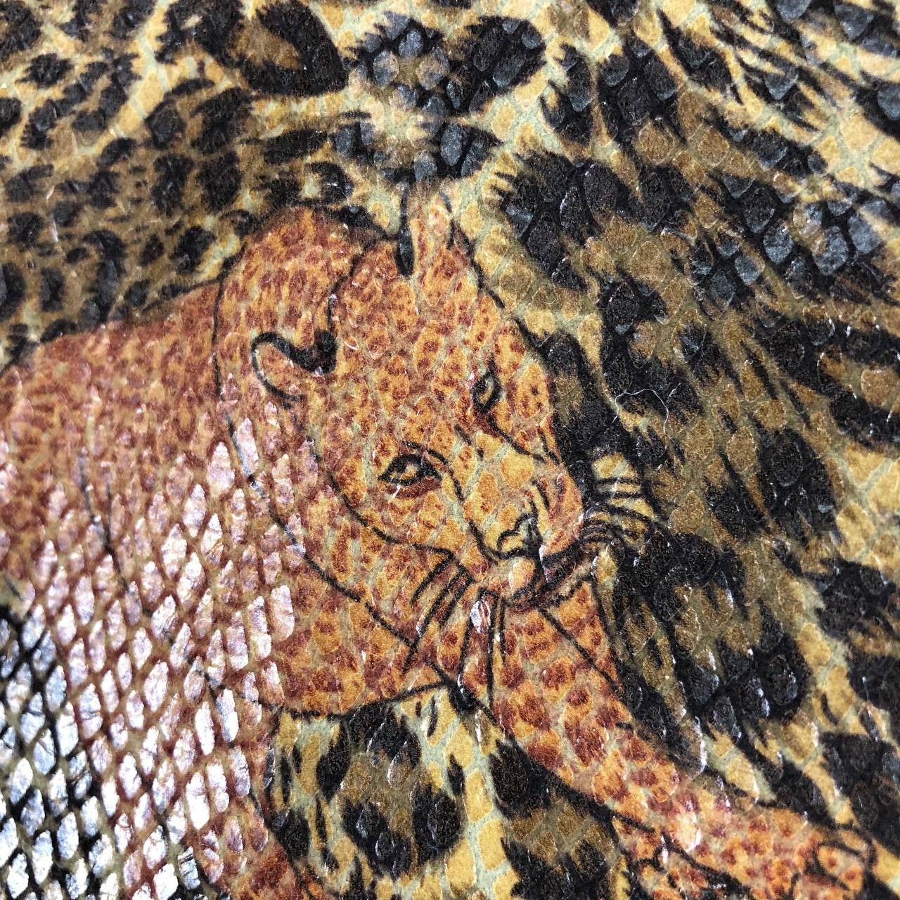 Habitat × Vintage Vintage 90's Leopard Fullprint Scaly Fabric Zipper Jacket Size S / US 4 / IT 40 - 7 Thumbnail
