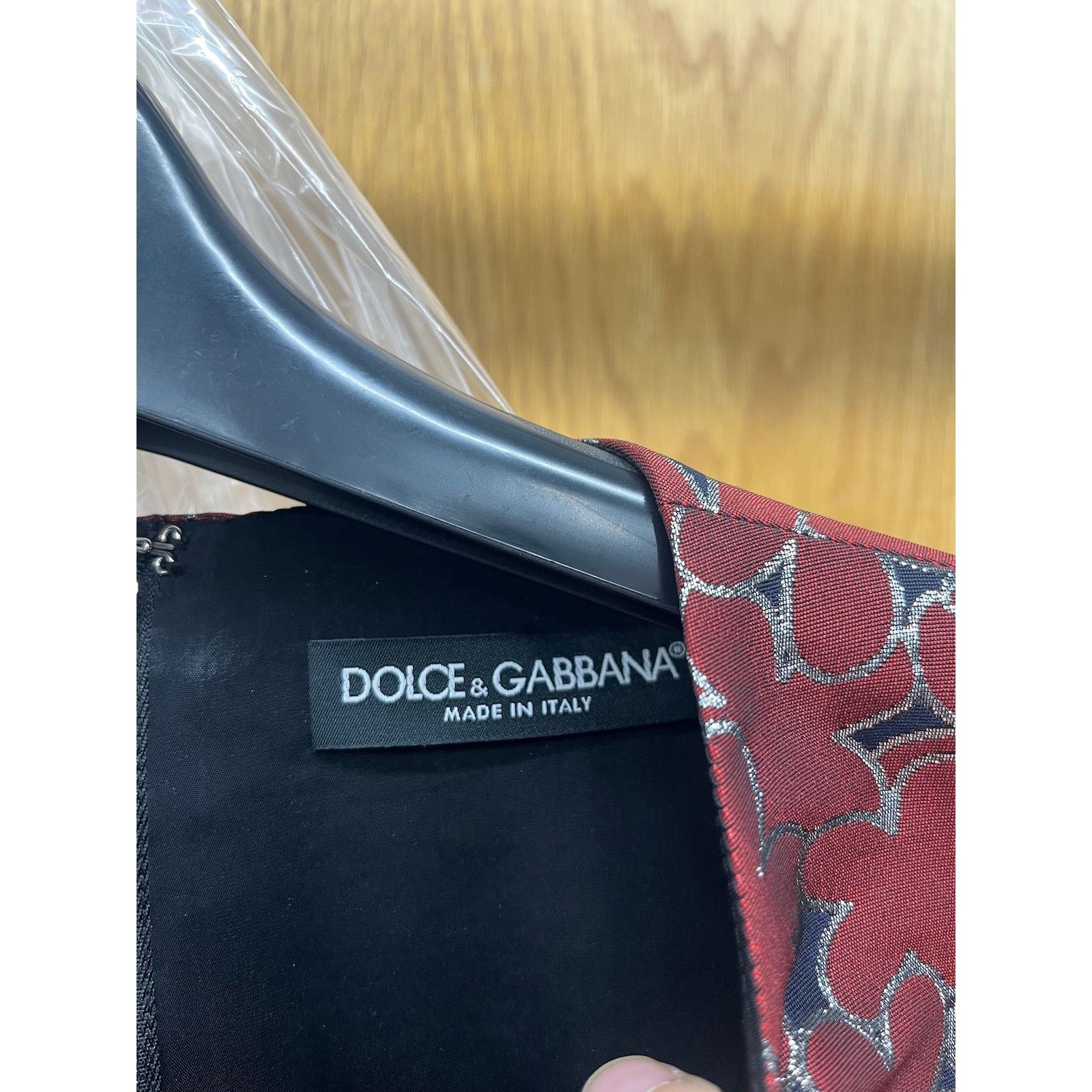 Dolce & Gabbana DOLCE & GABBANA Red Metallic Sleeveless Mini Dress 44 L Size M / US 6-8 / IT 42-44 - 4 Thumbnail