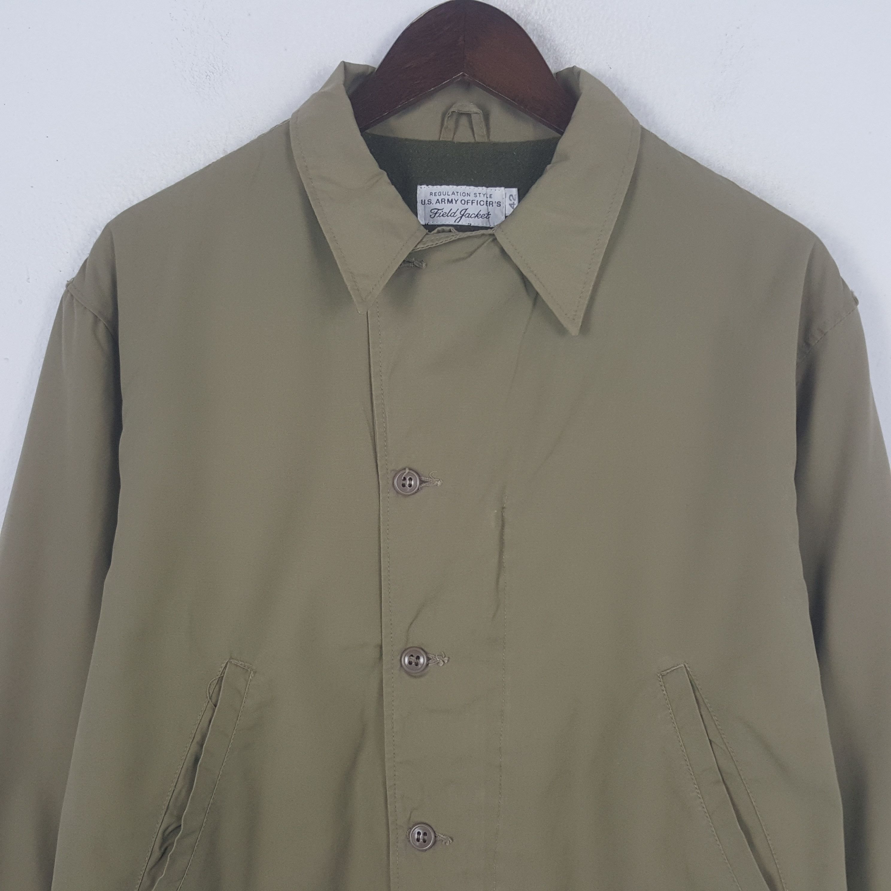 Japanese Brand Vintage Army Officers Army Green Jacket Size US L / EU 52-54 / 3 - 2 Thumbnail