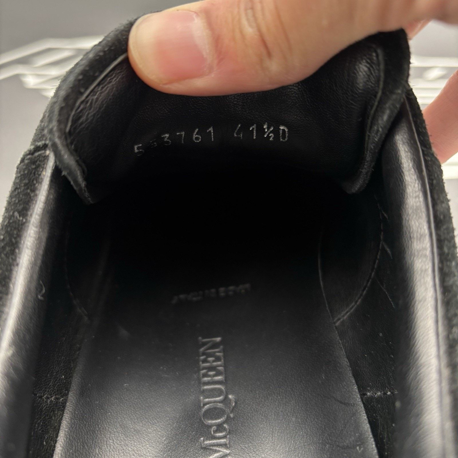 Alexander McQueen Alexander McQueen ' Black Velvet, Blue ' Size US 8.5 / EU 41-42 - 20 Thumbnail