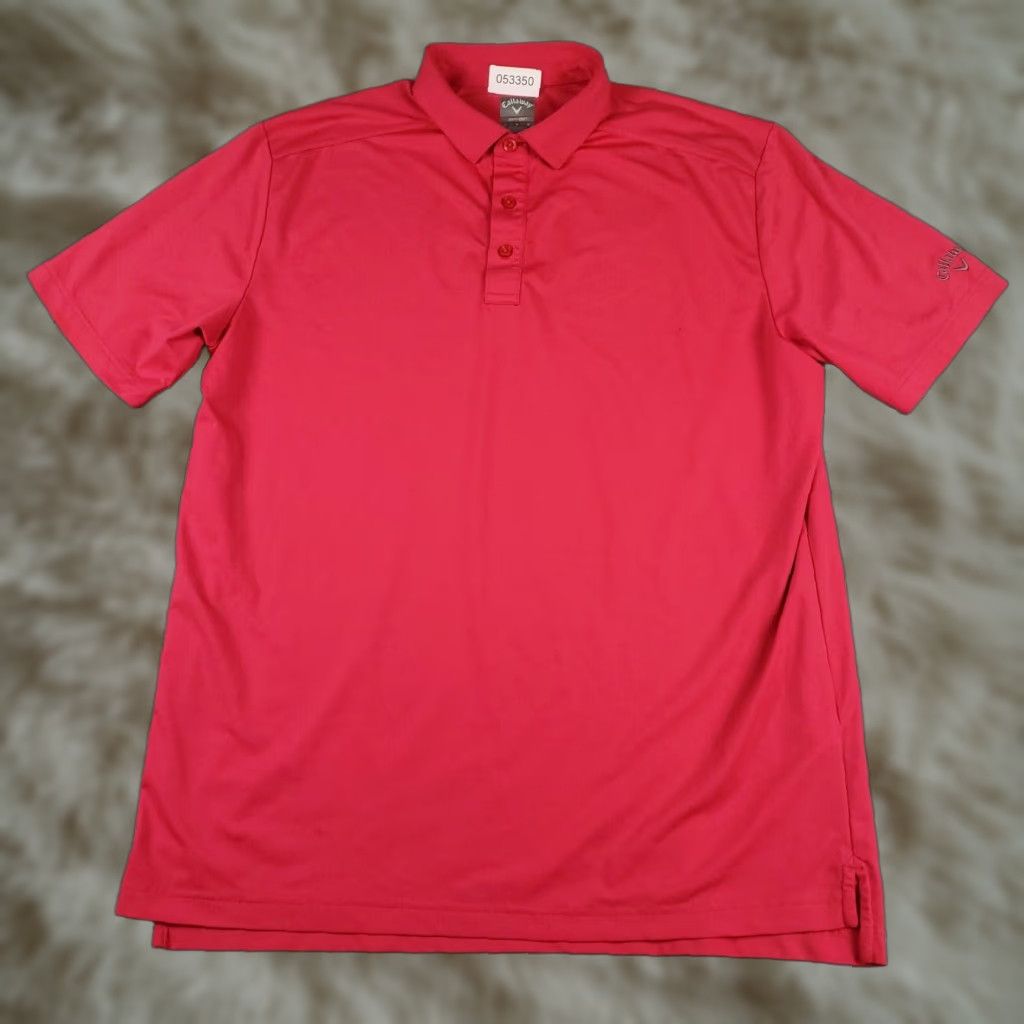 Callaway Callaway Polo Shirt Mens Large Pink Opti Dri Fit Golf Short Sleeve Size US L / EU 52-54 / 3 - 1 Thumbnail