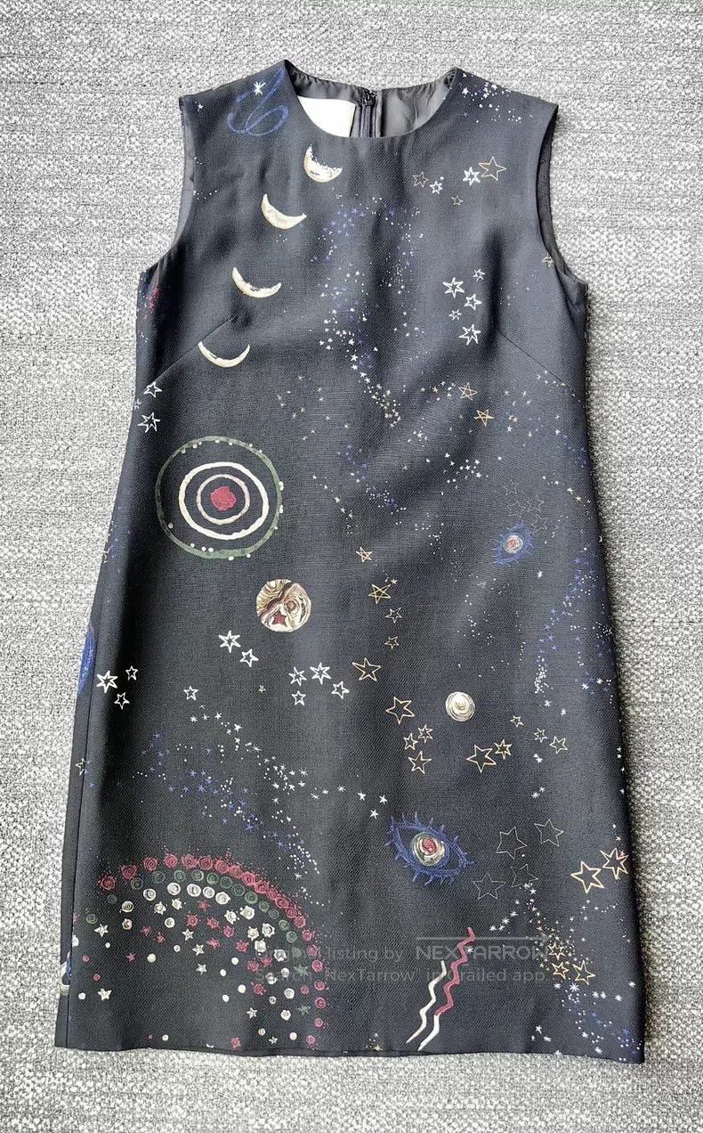 Valentino Valentino Starry sky wool silk vest dress Size S / US 4 / IT 40 - 3 Thumbnail