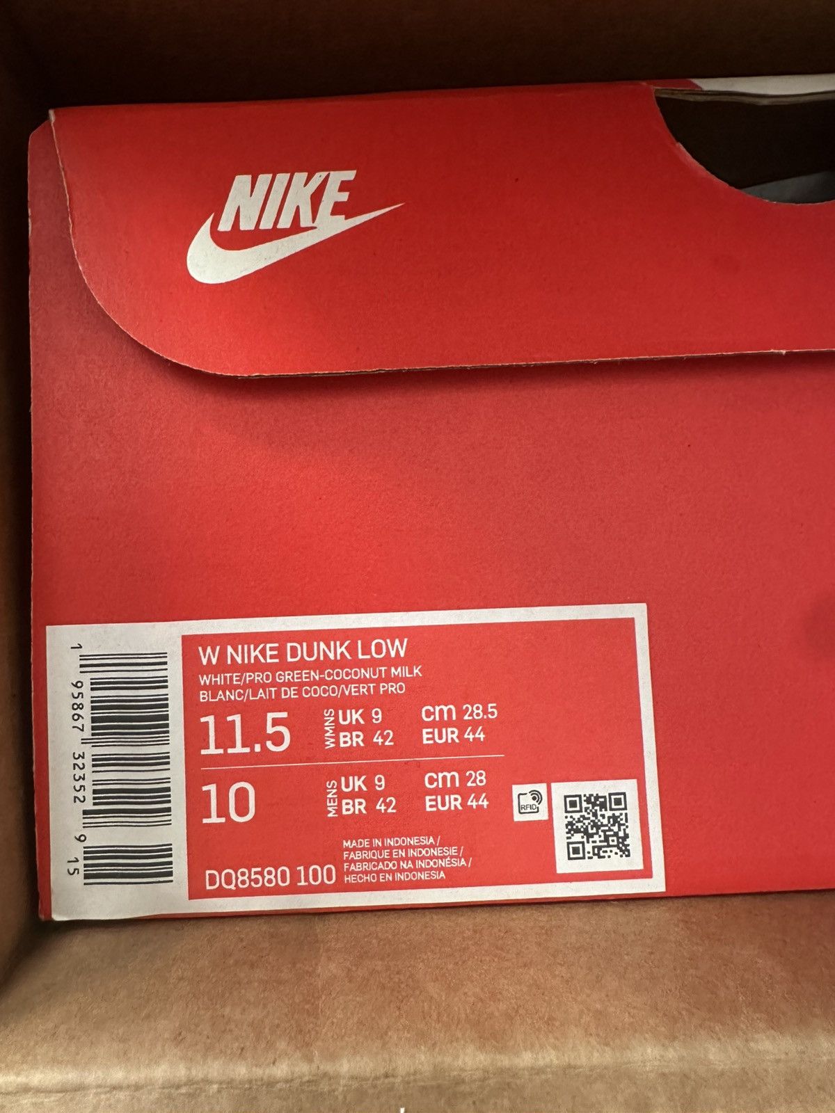 Nike Nike Dunk Low Vintage Green Size US 10 / EU 43 - 8 Thumbnail