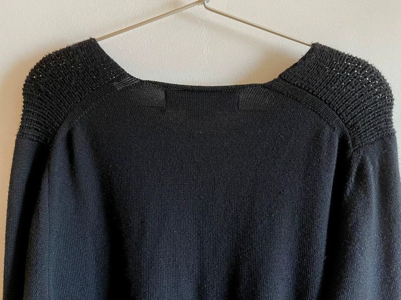 Comme des Garcons Comme des Garcons Black wool ball round neck long sleeve s Size US L / EU 52-54 / 3 - 4 Thumbnail