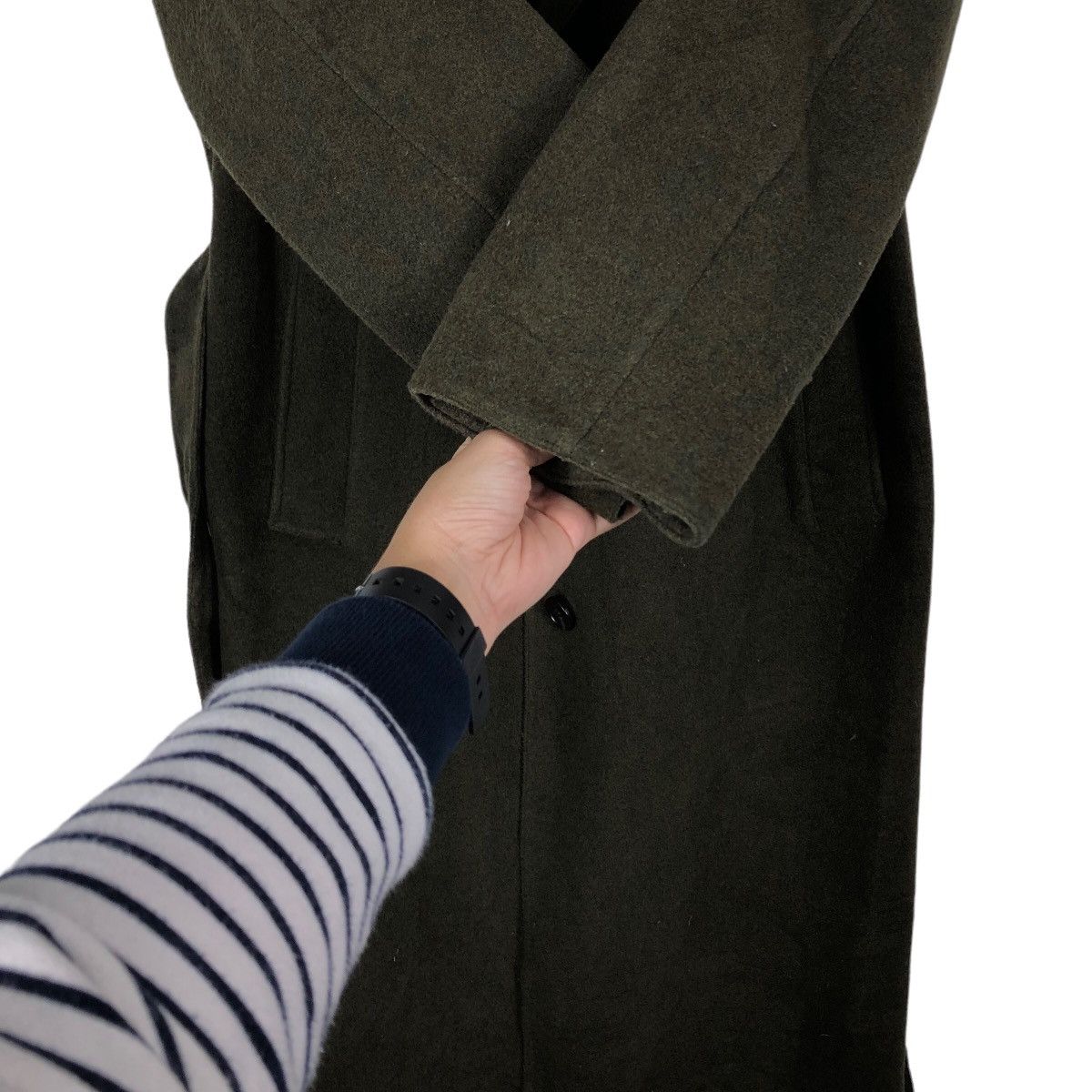 JW Anderson 🔥Double Breast Long Fly Coats Wool Herringbone Japan Made Size US M / EU 48-50 / 2 - 12 Thumbnail