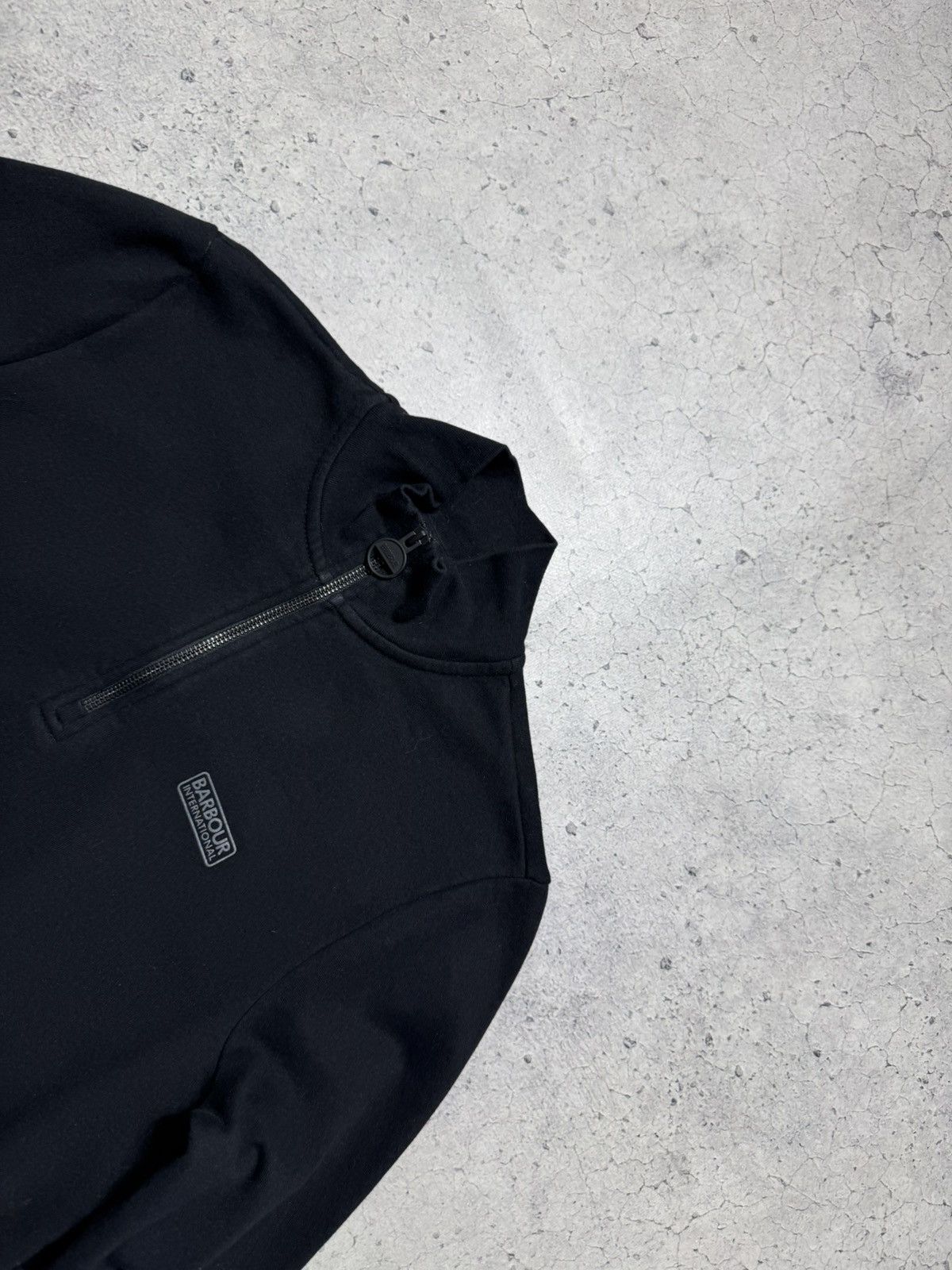 Barbour Barbour International 1/4 Zip Black Sweater Pullover Size M Size US M / EU 48-50 / 2 - 4 Thumbnail