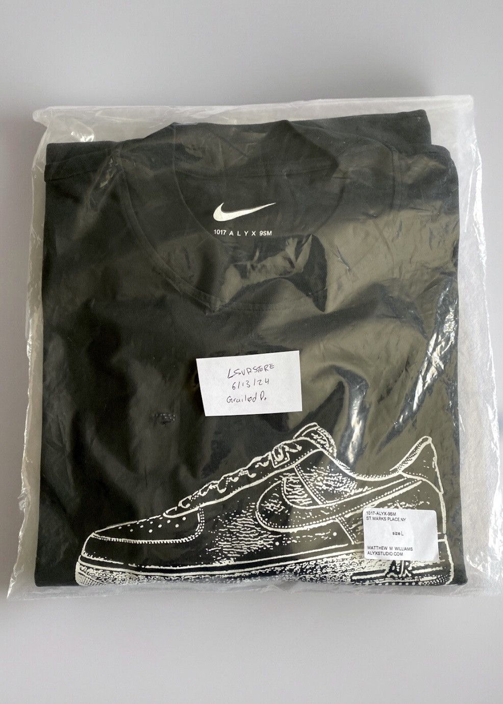 1017 ALYX 9SM 1017 ALYX 9SM x Nike AF1 Tee Oversize Made in Italy L Size US L / EU 52-54 / 3 - 1 Thumbnail