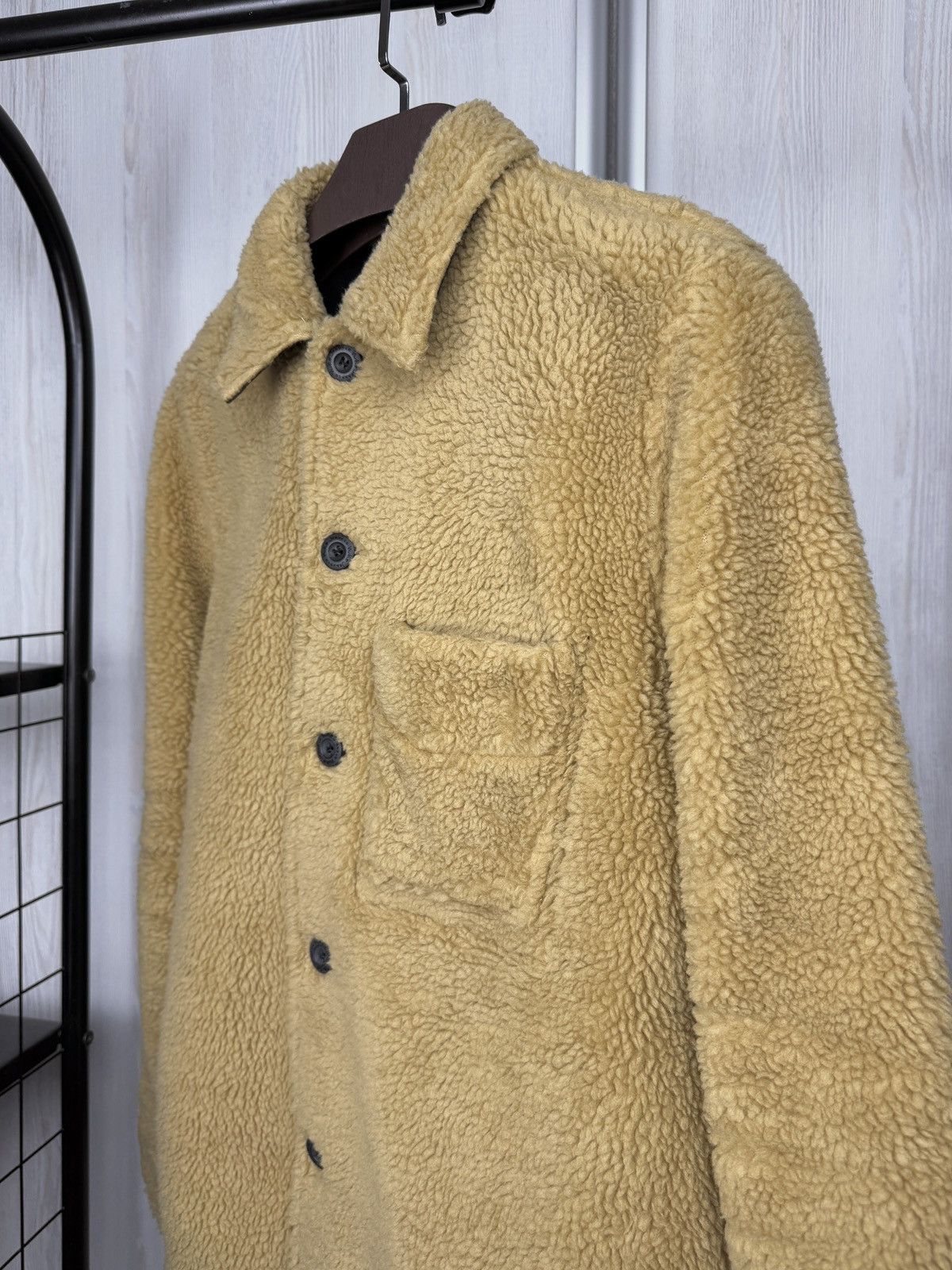 Nudie Jeans Men's Nudie Jeans Sten Recycled Teddy Bear Brown Fleece Sz S Size US S / EU 44-46 / 1 - 4 Thumbnail