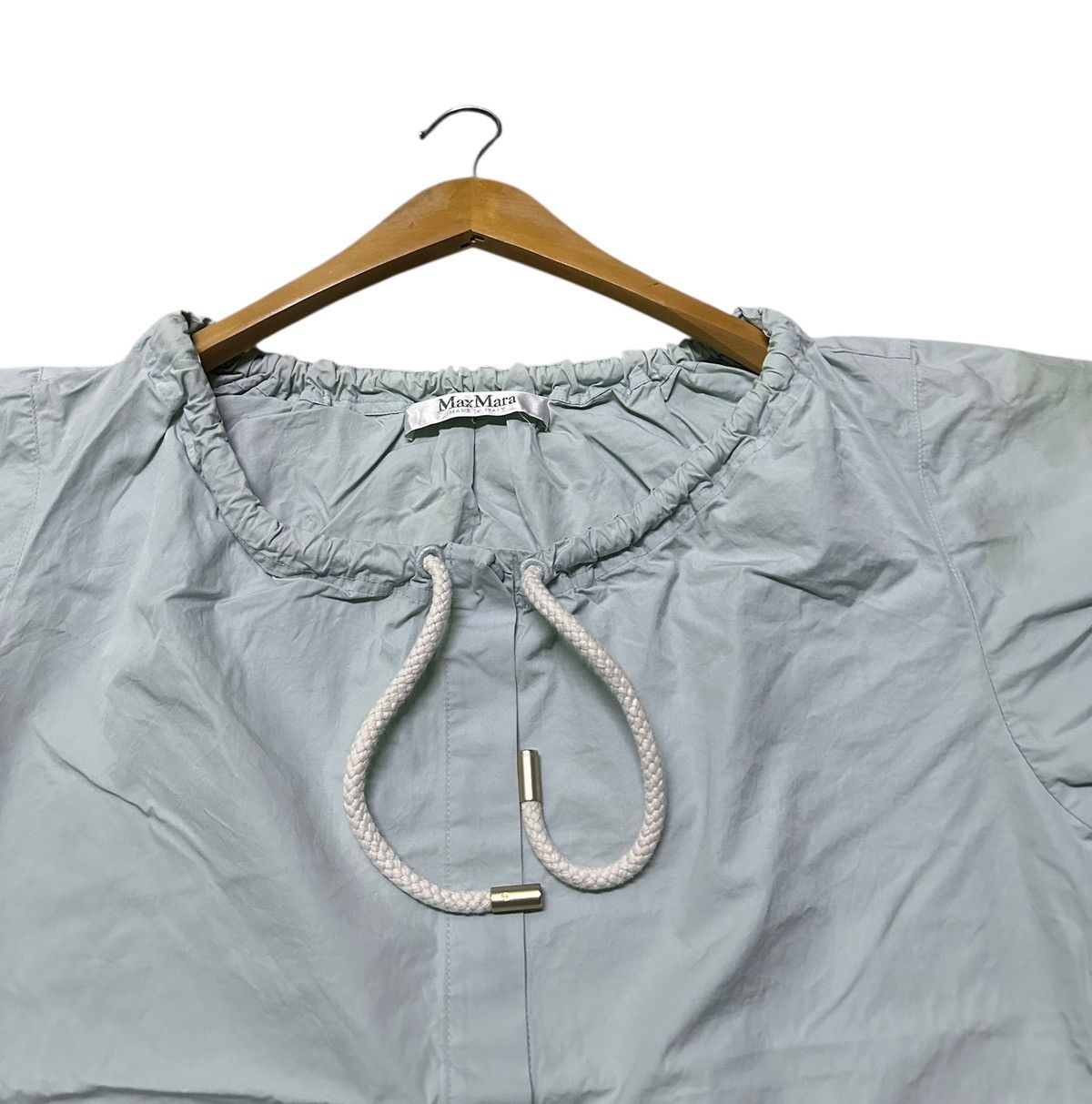 Max Mara Max mara button up with drawstring neck blouse Size M / US 6-8 / IT 42-44 - 3 Thumbnail