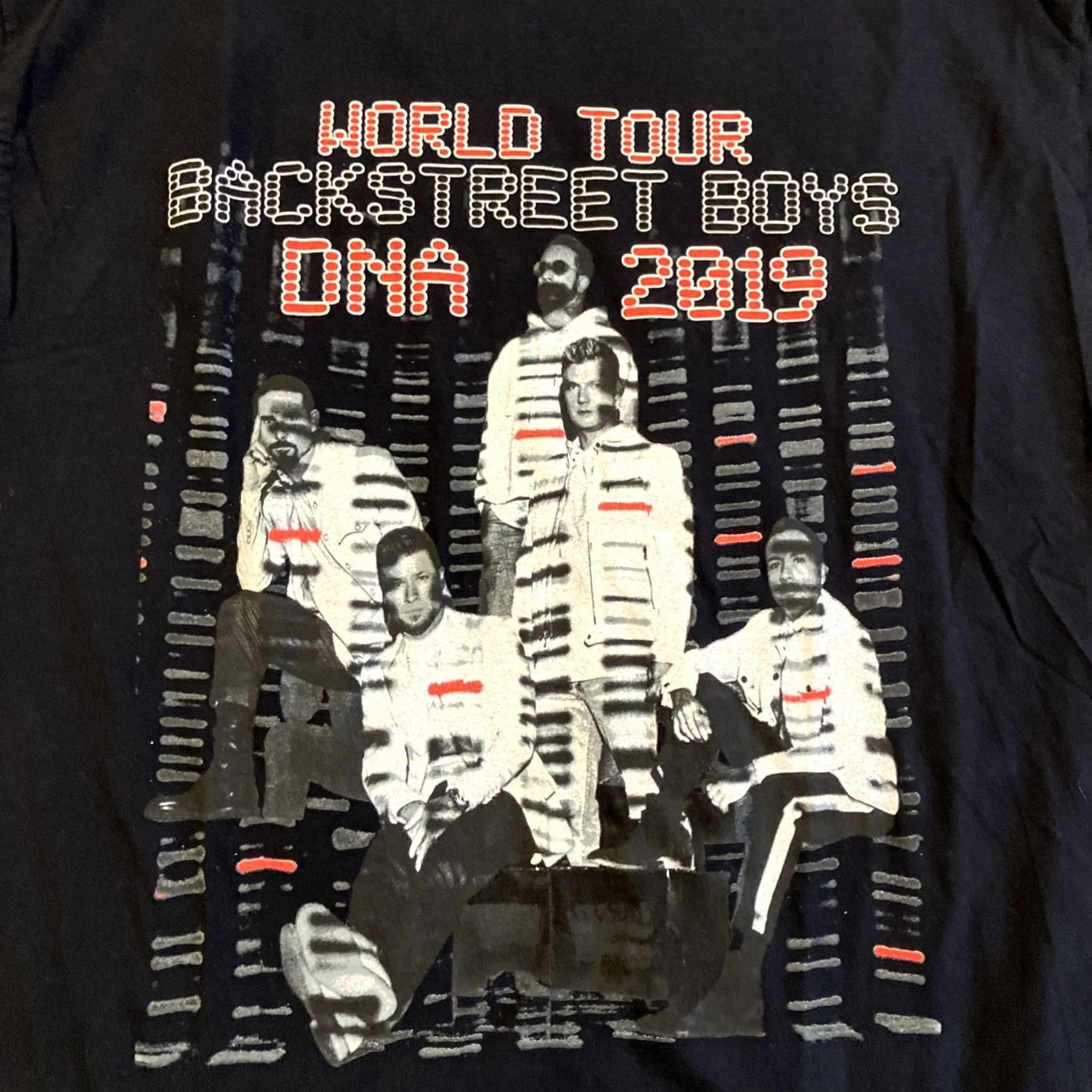 Fruit Of The Loom Backstreet Boys 2019 DNA World Tour Double Sided Concert T Shirt L NWOT Size US L / EU 52-54 / 3 - 2 Thumbnail