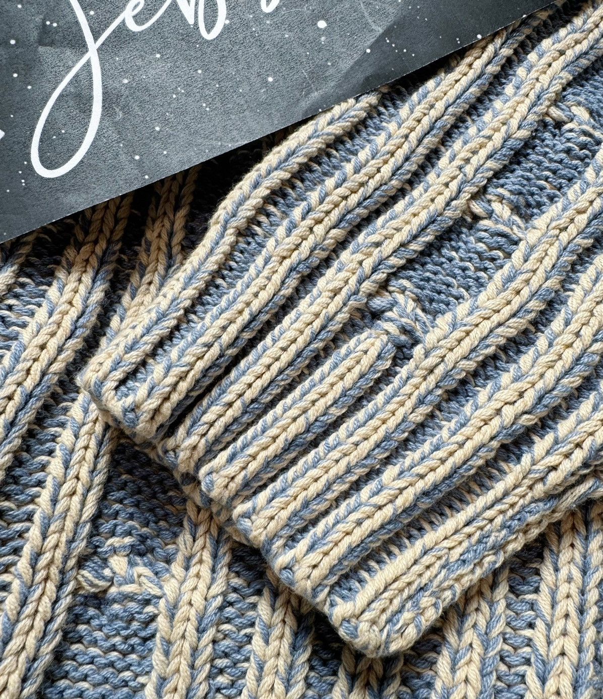Japanese Brand × Vintage Reversible retro cable knit sweater knitwear jumper Size US XL / EU 56 / 4 - 12 Thumbnail