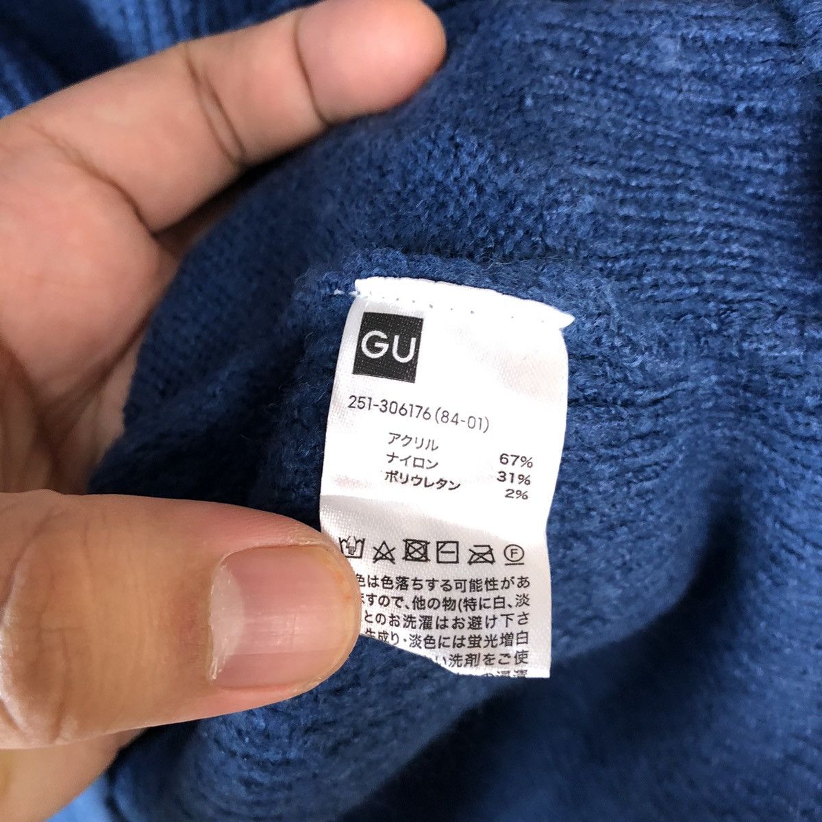 GU GU Blue Cardigan Knitwear #A1722 Size L / US 10 / IT 46 - 10 Thumbnail