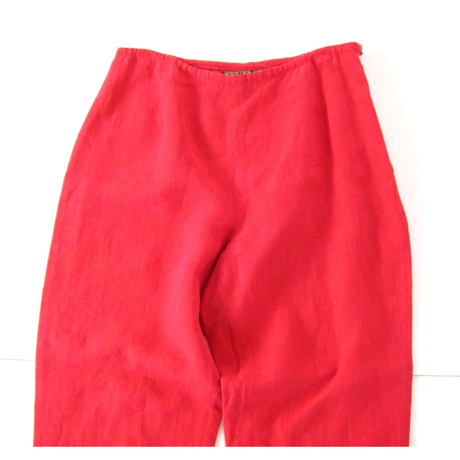 Vintage VINTAGE Finity Naturals 100% Linen High Rise Casual Slim Chino Pant Women Size 6 Pink 90s Mens? Size 28" / US 6 / IT 42 - 8 Thumbnail