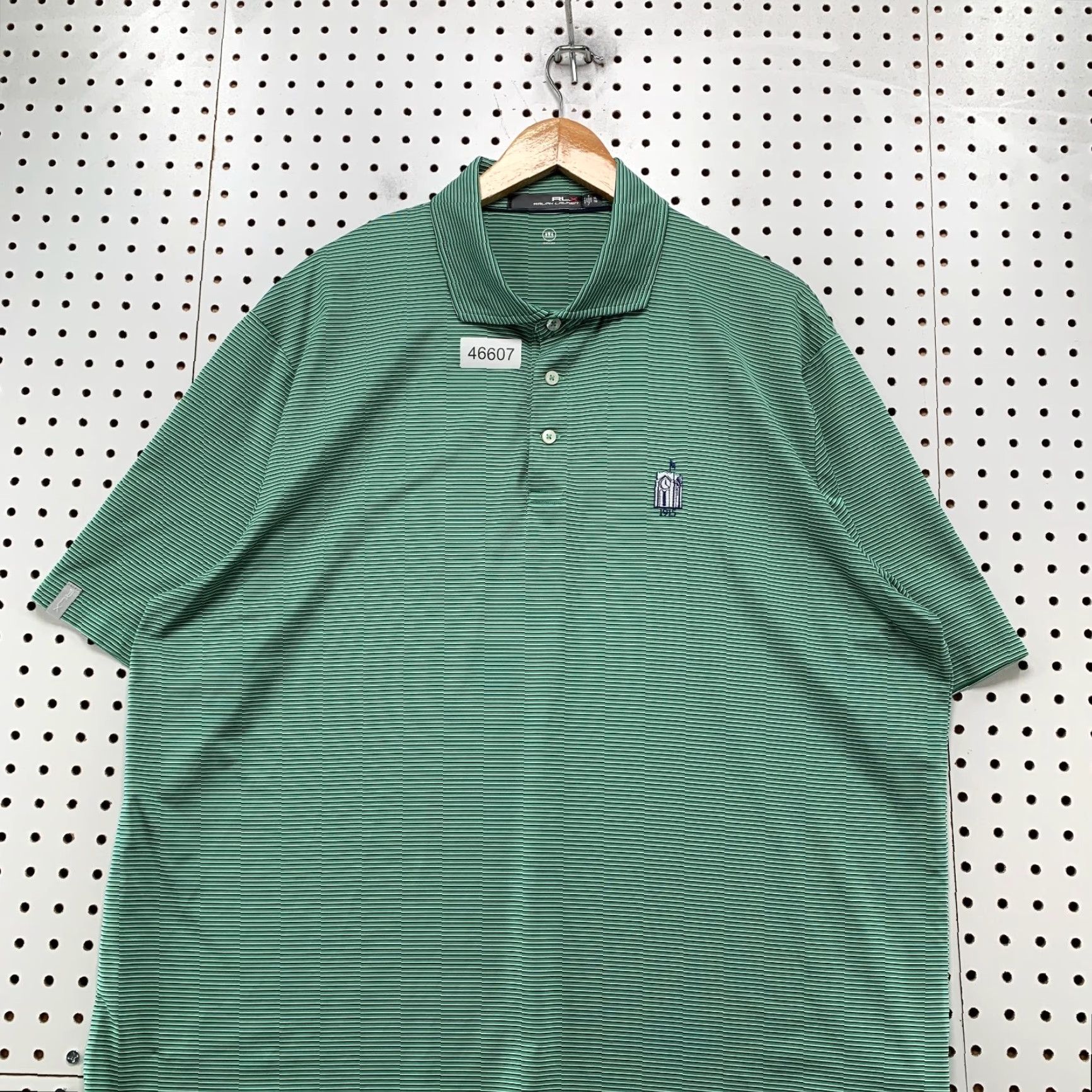 RLX Ralph Lauren RLX Ralph Lauren Polo Shirt Mens XL Green Striped Wicking Performance Collared Size US XL / EU 56 / 4 - 4 Thumbnail