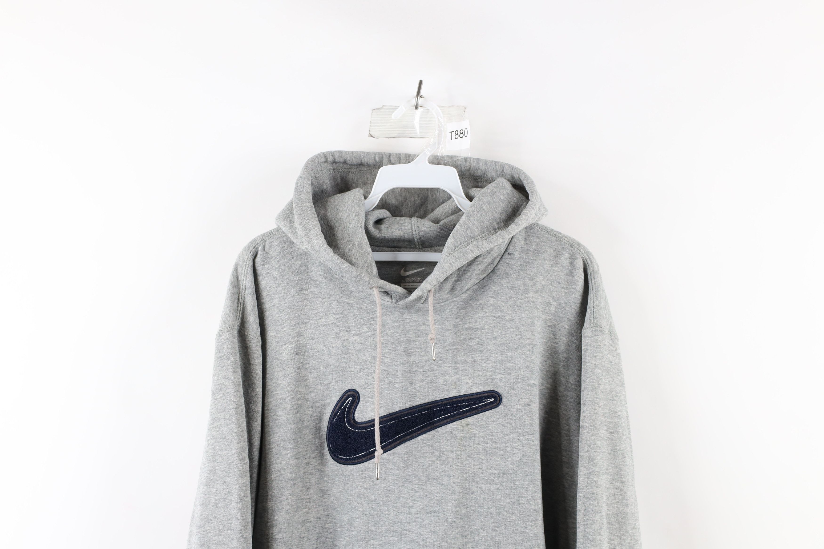 Nike Vintage Nike Travis Scott Big Swoosh Logo Hoodie Sweatshirt Size US XXL / EU 58 / 5 - 2 Thumbnail