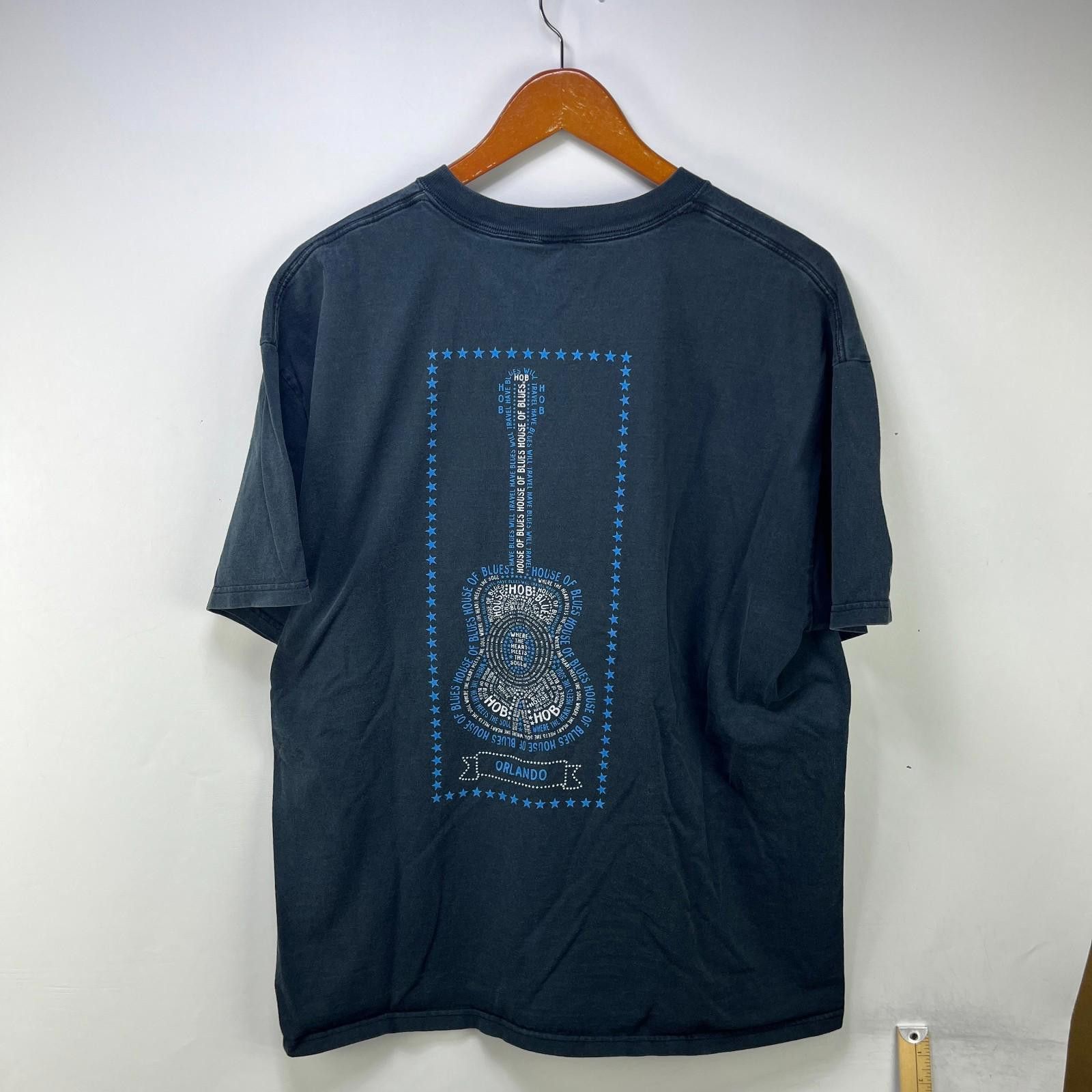 Vintage House Of Blues Orlando Guitar Faded T Shirt 2XL