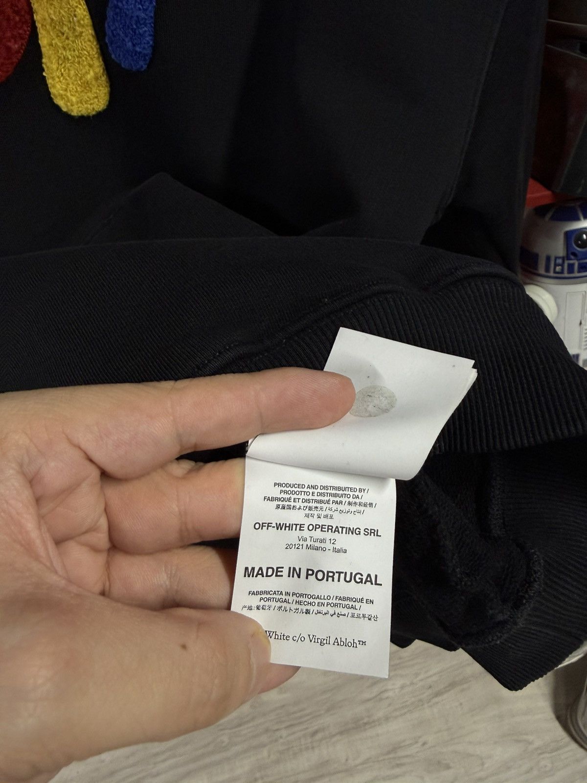 Off-White Off-White Black Hoodie Virgil Abloh Sweats Fits Small Size US S / EU 44-46 / 1 - 6 Thumbnail