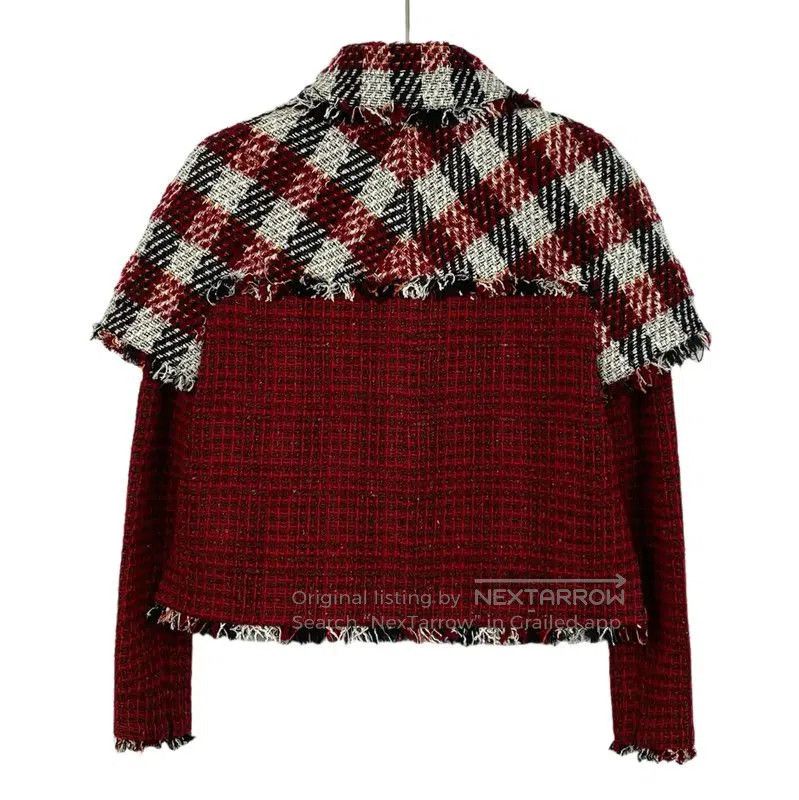 Chanel Chanel Red Tweed Women's Jacket . Size XS / US 0-2 / IT 36-38 - 2 Thumbnail