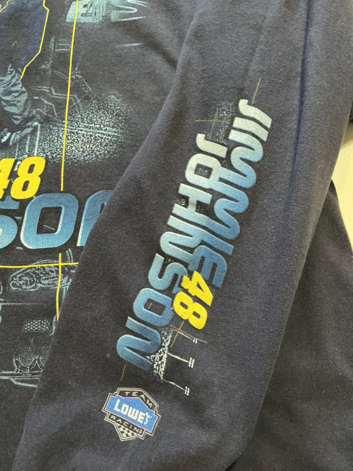 NASCAR Vintage Y2K Chase NASCAR Jimmie Johnson Lowe's T-Shirt Size US XL / EU 56 / 4 - 8 Thumbnail