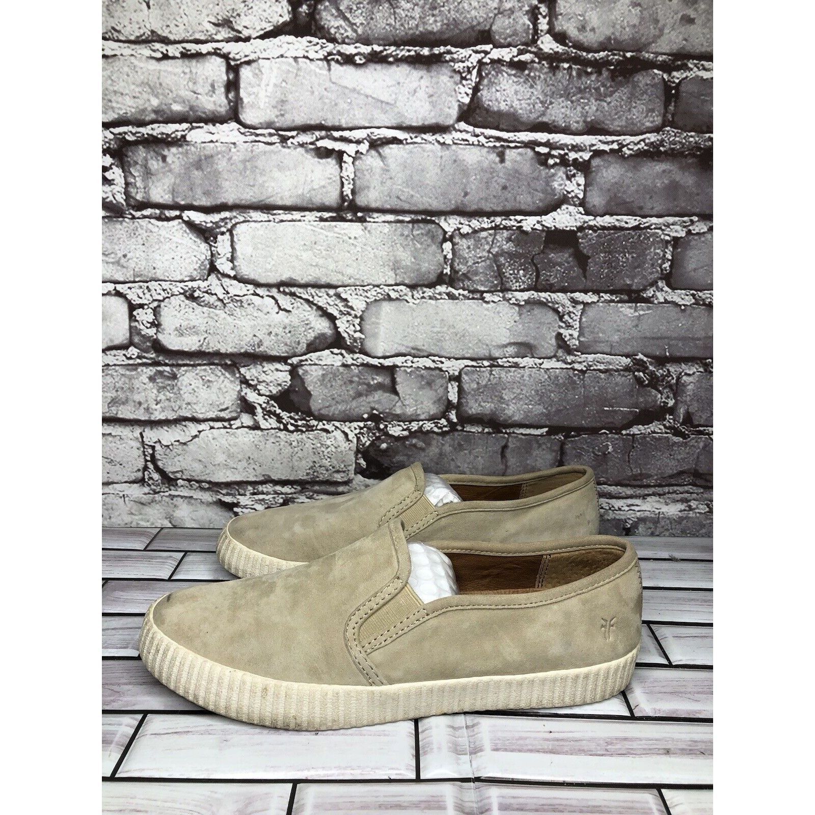 Frye Frye Faw Beige Suede Leather Slip On Casual Comfort Shoes Wo Size US 8.5 / IT 38.5 - 9 Thumbnail