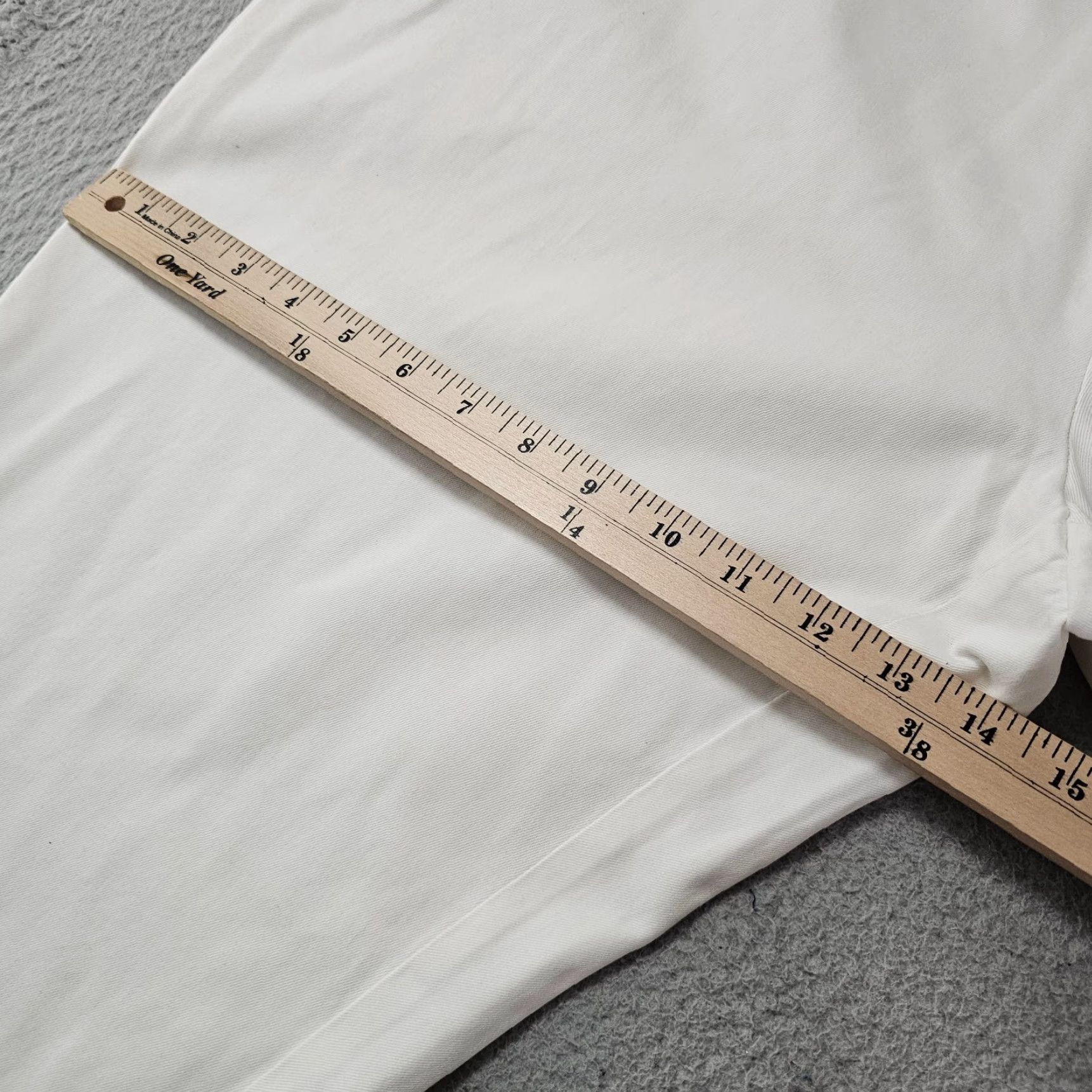 Peter Millar Peter Millar Raleigh Washed Chino Pants Mens 42 Ivory Twill Cotton Khakis 42x31 Regular Straight Vintage: No Size US 42 / EU 58 - 6 Thumbnail