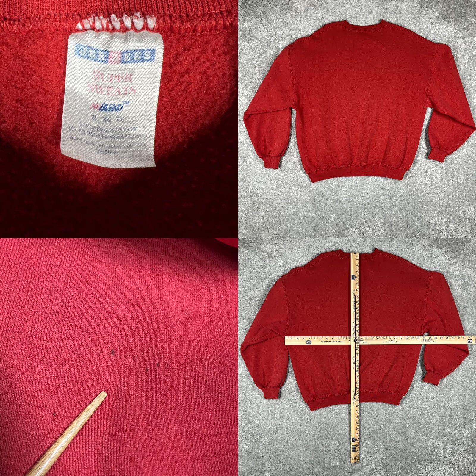 Jerzees Jerzees NuBlend Crewneck Sweater Mens XL Red The Eagle American Tradition Size US XL / EU 56 / 4 - 8 Thumbnail