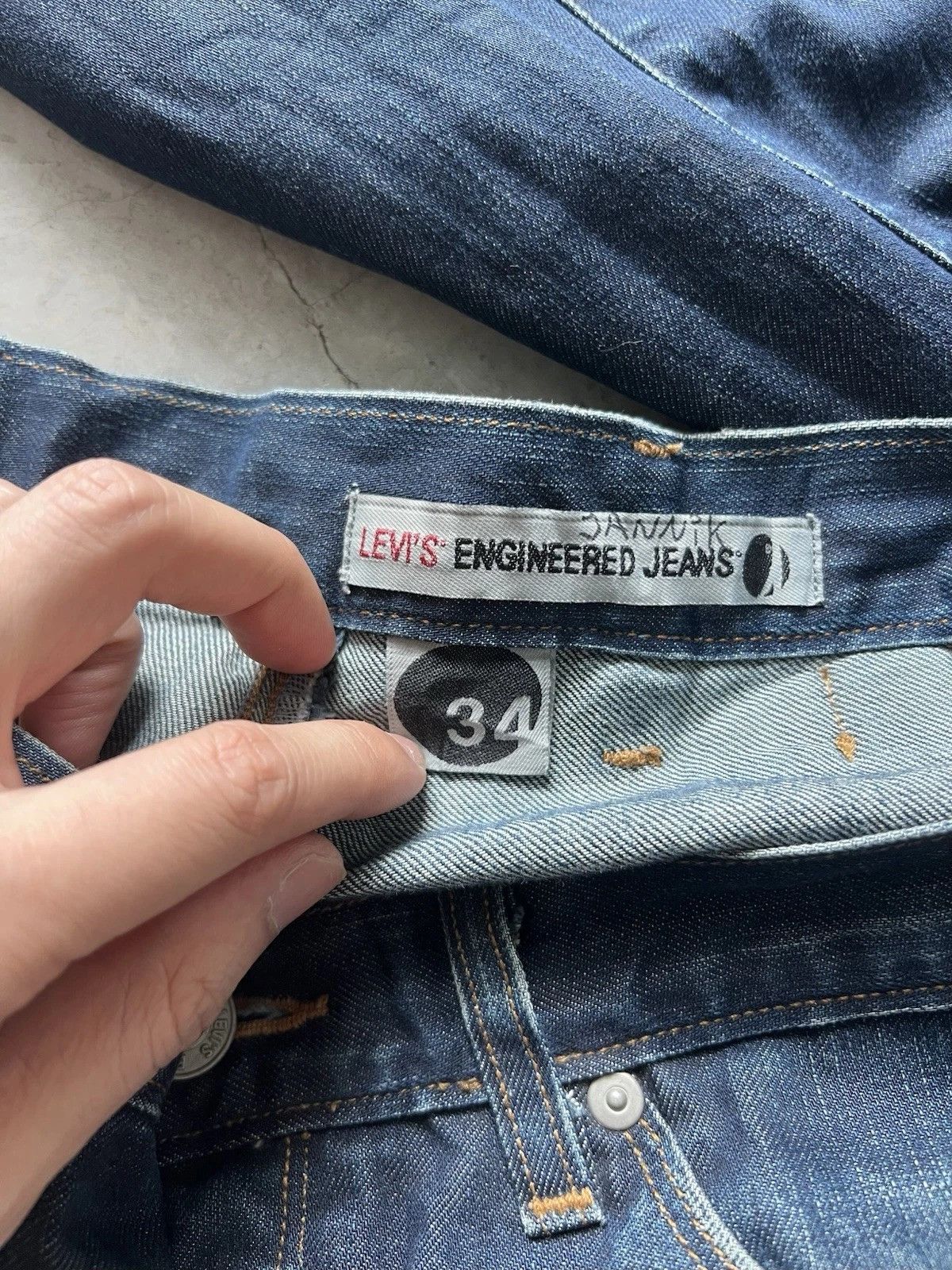 Levi's Levis Engineered Jeans Buckleback Tag W34 Actual 34x34.5 Size US 34 / EU 50 - 7 Thumbnail