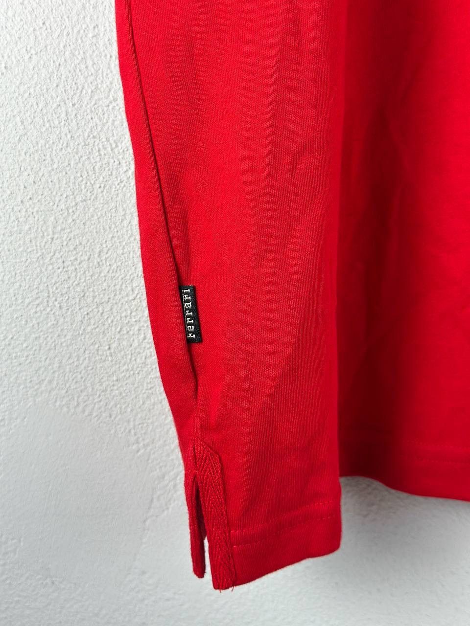 Ferrari × Vintage Ferrari Men Red Polo Sleeve Regular Cotton Collared 1/4 Zip Size US XXL / EU 58 / 5 - 5 Thumbnail
