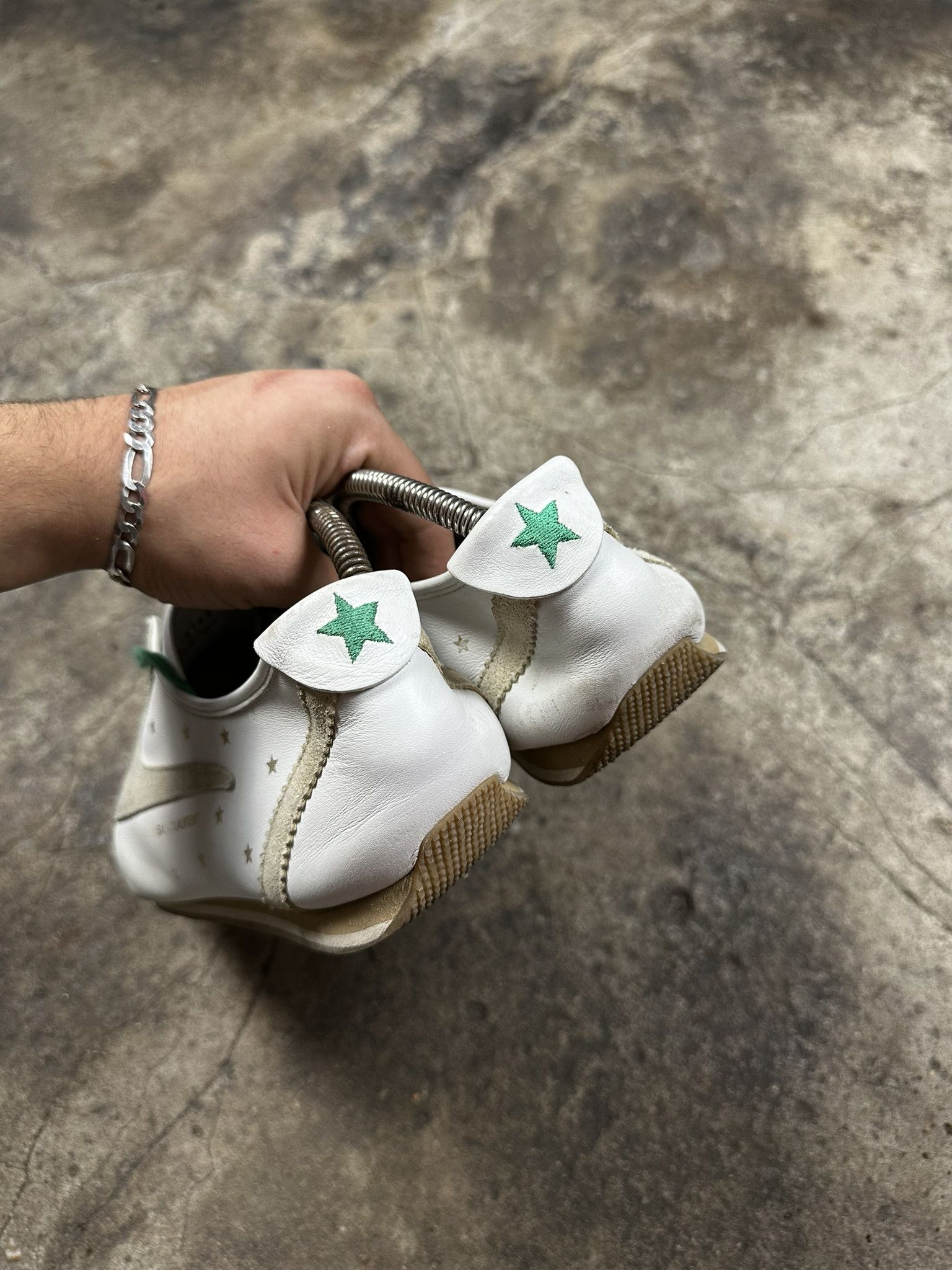 Saint Laurent Paris Rare Saint Laurent Paris Jay Stars Leather Low Sneakers Size US 12 / EU 45 - 5 Thumbnail