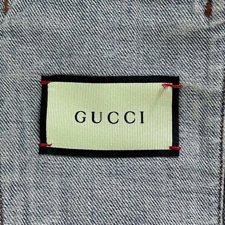 Gucci Gucci Single-breasted apple pattern long-sleeved denim jack Size US XS / EU 42 / 0 - 6 Thumbnail