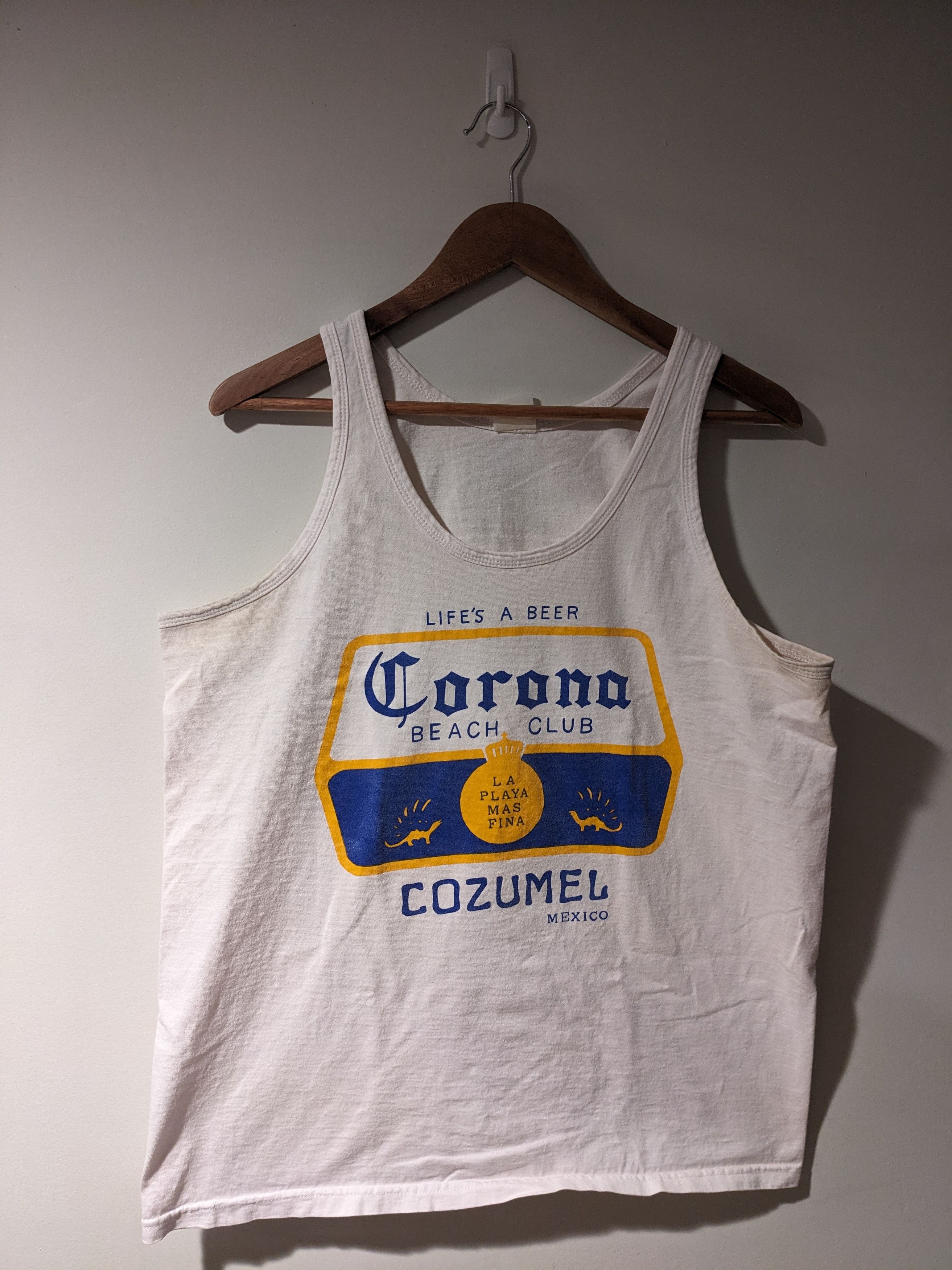 Vintage Vintage Corona Beach Club Mexican Beer Large Tank Top Size US L / EU 52-54 / 3 - 1 Thumbnail