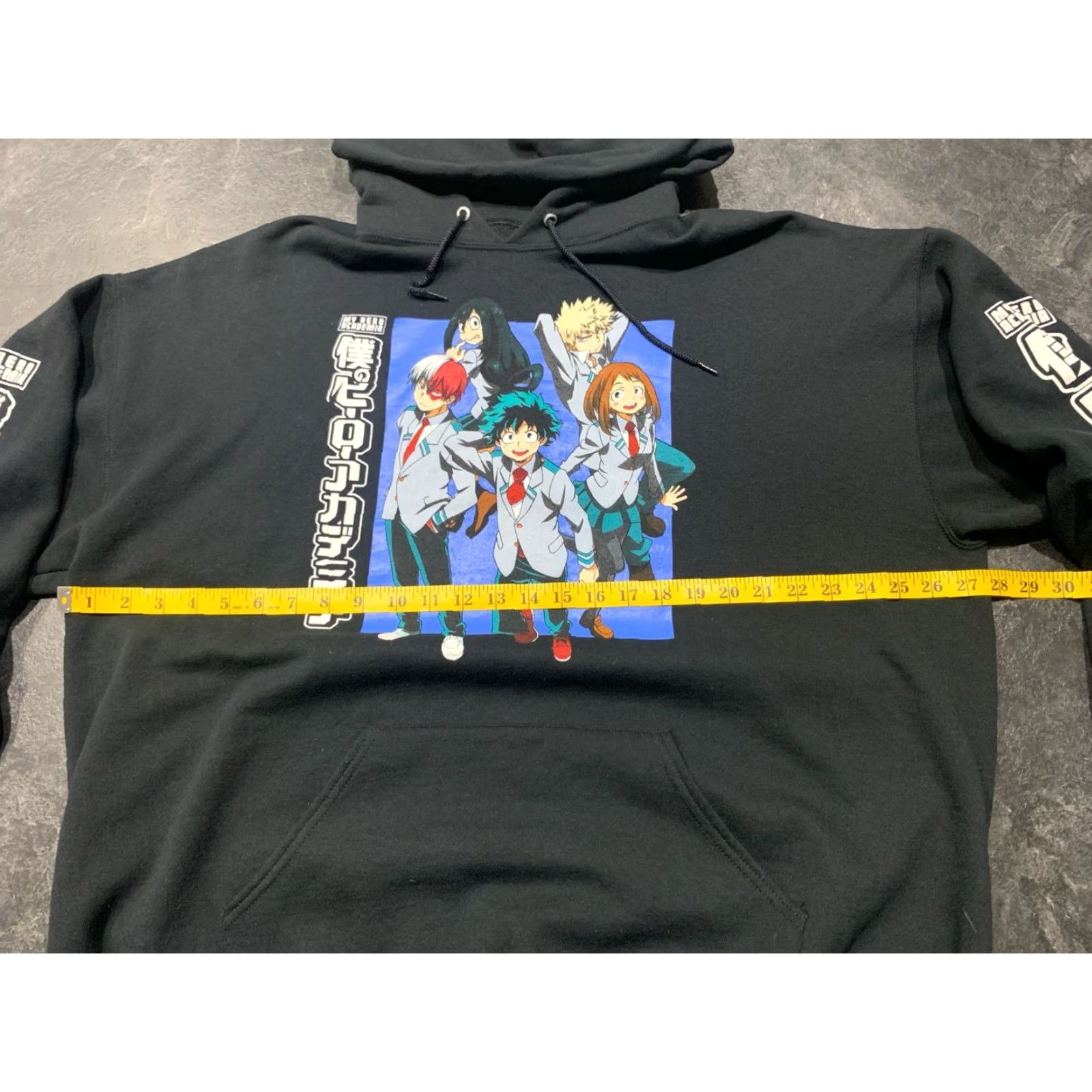 Vintage VINTAGE Funimation My Hero Academia Hoodie 2XL Black Pullover Drawstring Hero Unisex Adults Size US XXL / EU 58 / 5 - 5 Thumbnail