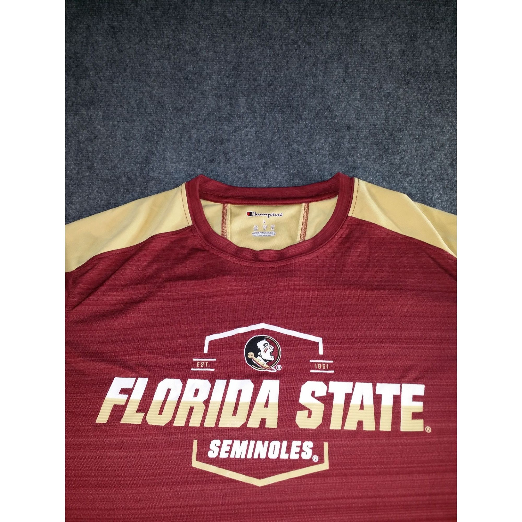 Champion Florida State Seminoles Shirt Men Sz L Champion NCAA Casual Size US L / EU 52-54 / 3 - 2 Thumbnail