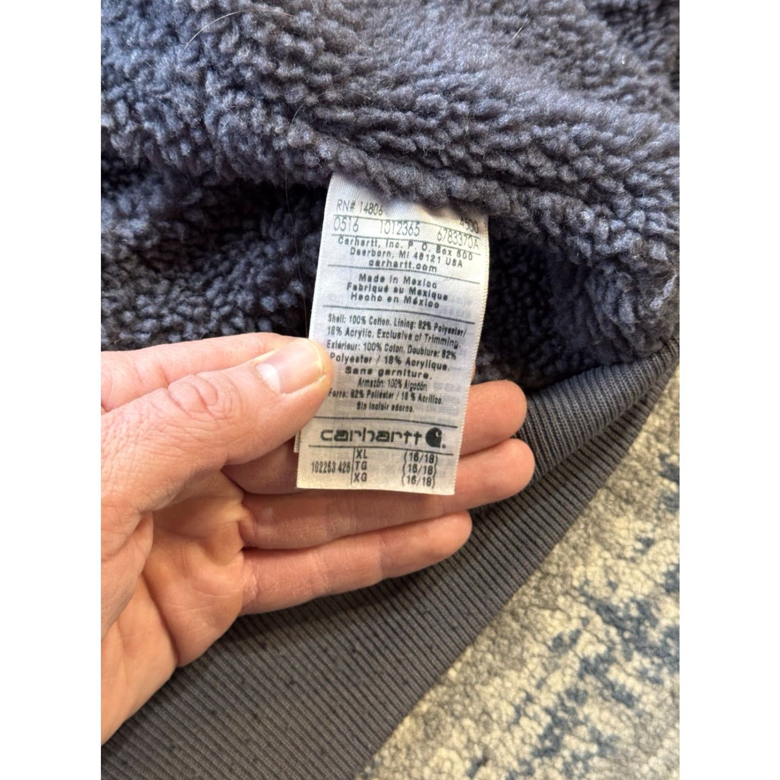 Carhartt Carhartt Vest Women’s Blue XL Weathered Washed Duck 102253-426 Worn Hooded Zip Mock-Style? Size XL / US 12-14 / IT 48-50 - 7 Thumbnail